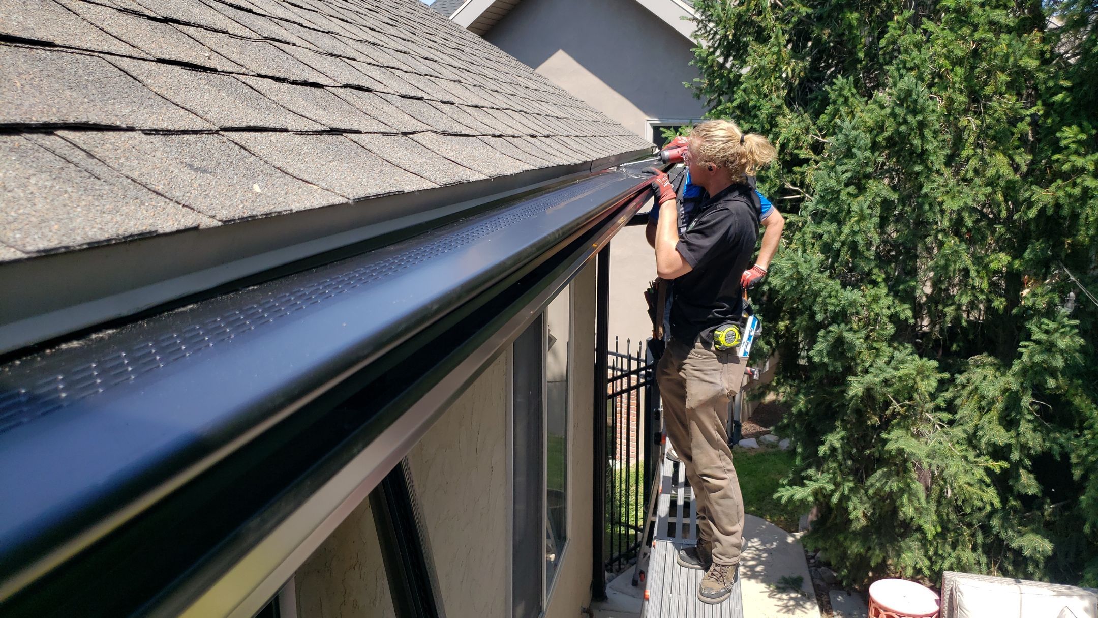 Project in Cottonwood Heights by Emerald Gotcha Gutters 