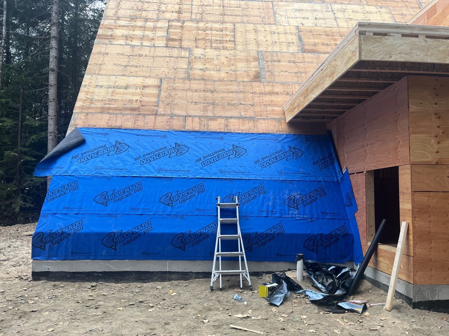 Residential Roofing Installation using 12" Prolok metal  by Top Notch Roofing Inc