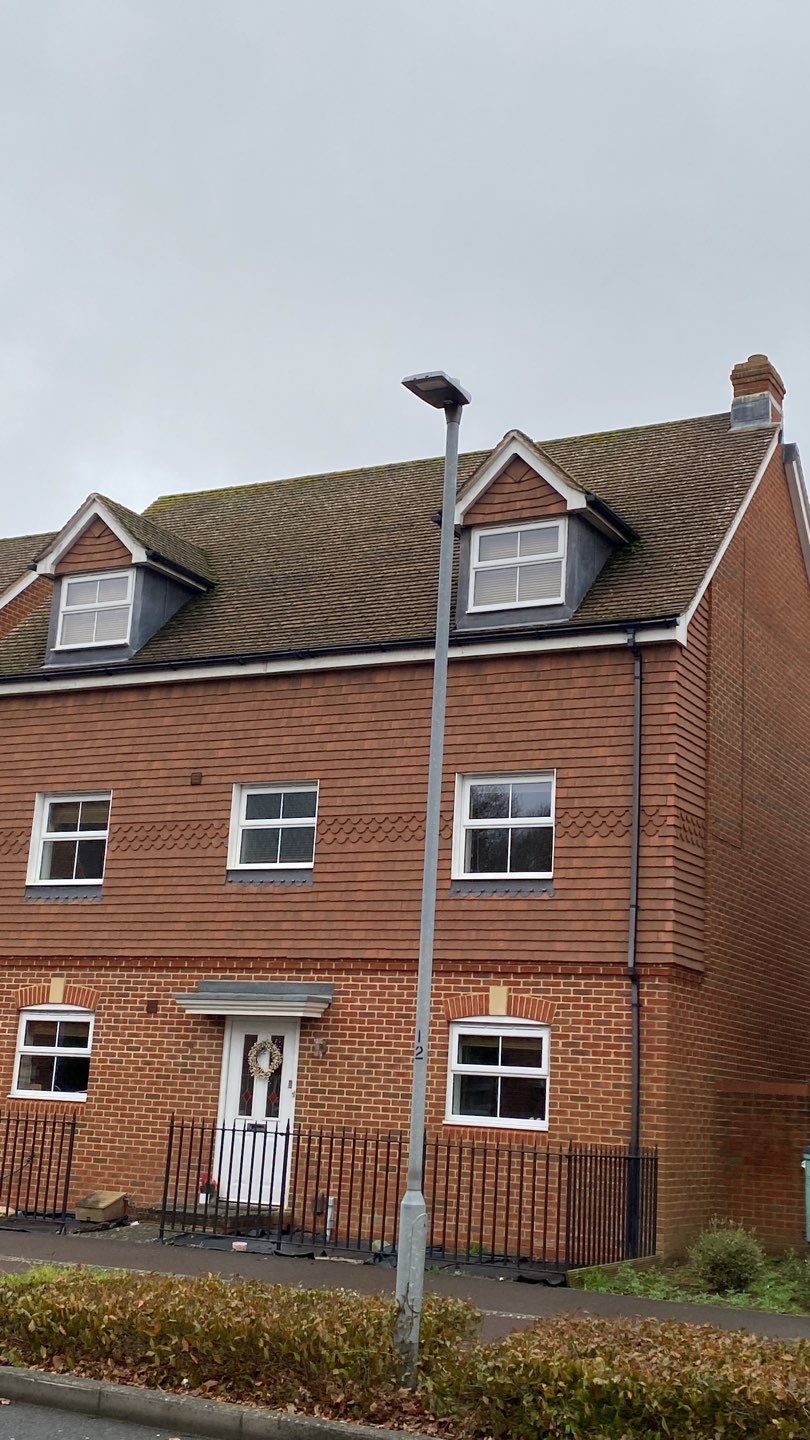 Roof Clean using Mosmatic FSC and Biocide by Ges Exterior Cleaning ltd