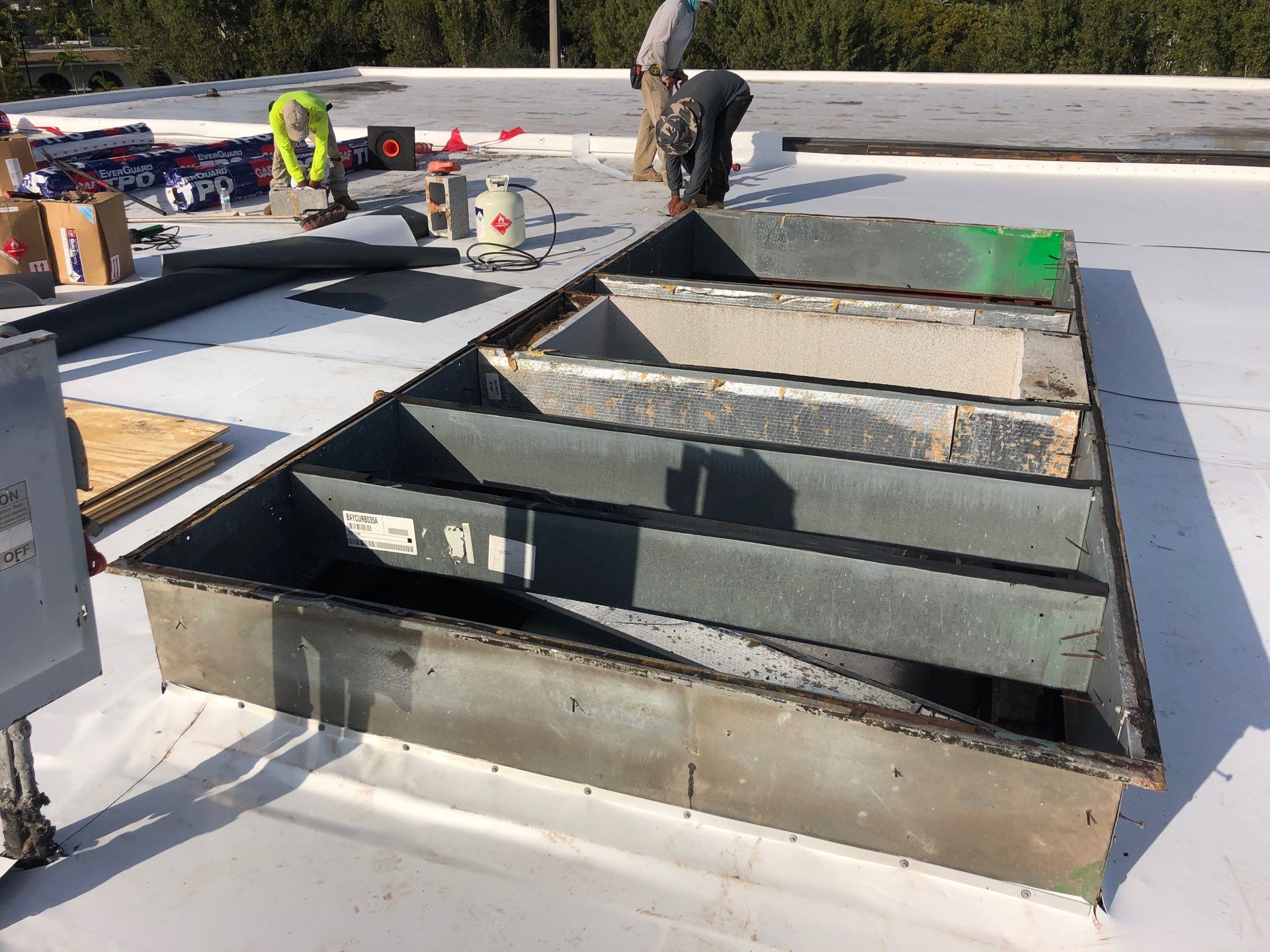 Commercial Re-Roof using GAF TPO by First Due Roofing
