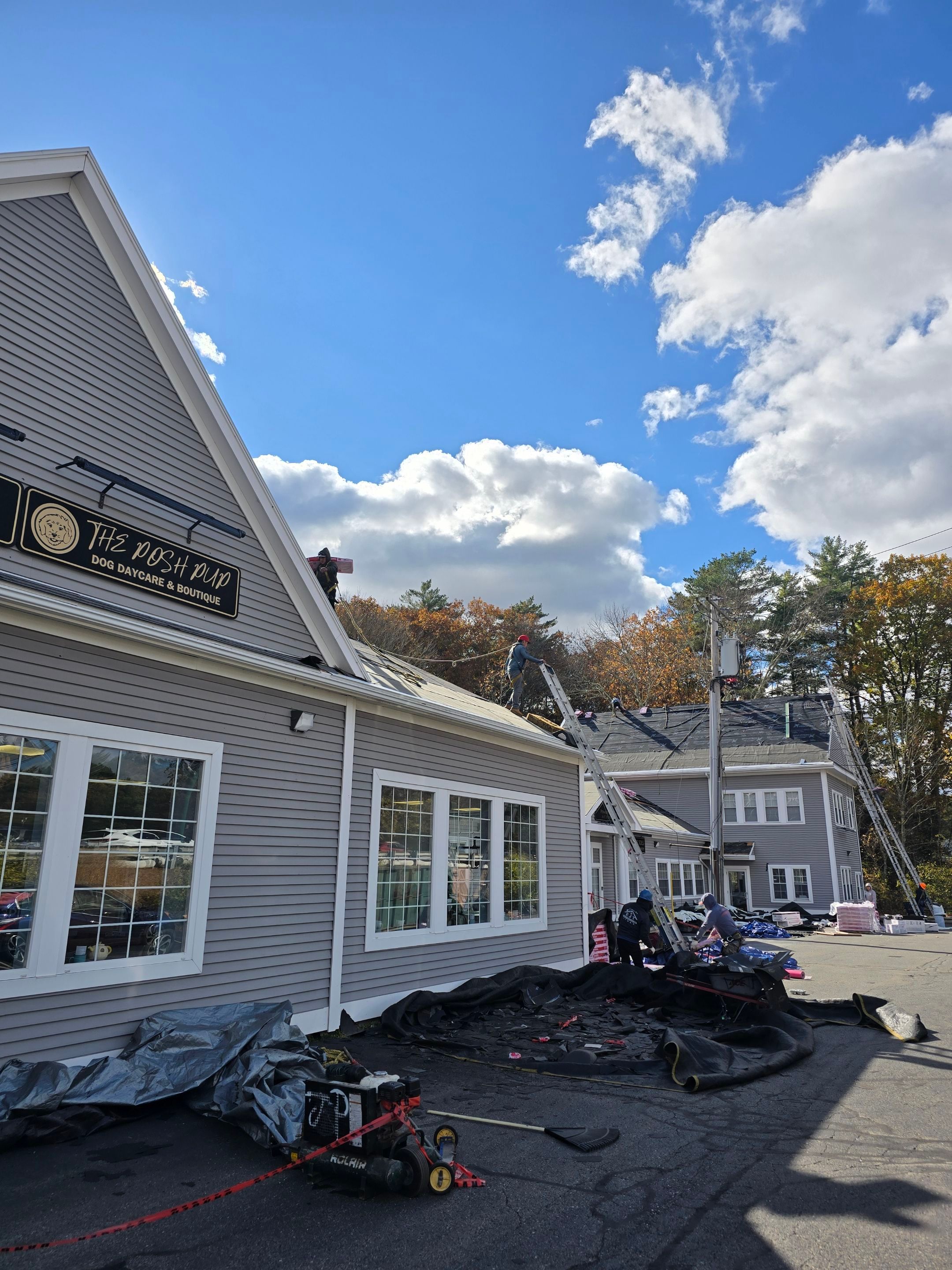 Acton EPDM Roof Edge Reconstruction with Tapered Insulation System by Mighty Dog Roofing of Greater Middlesex County