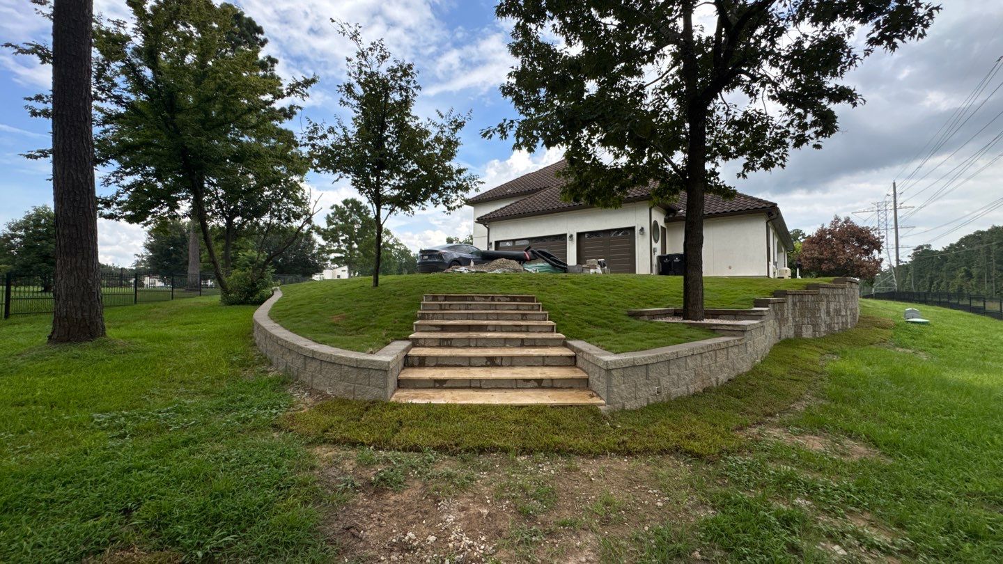 🏡 Duane’s Complete Retainer Wall & Hardscape Walkway by Texas Urban Elements