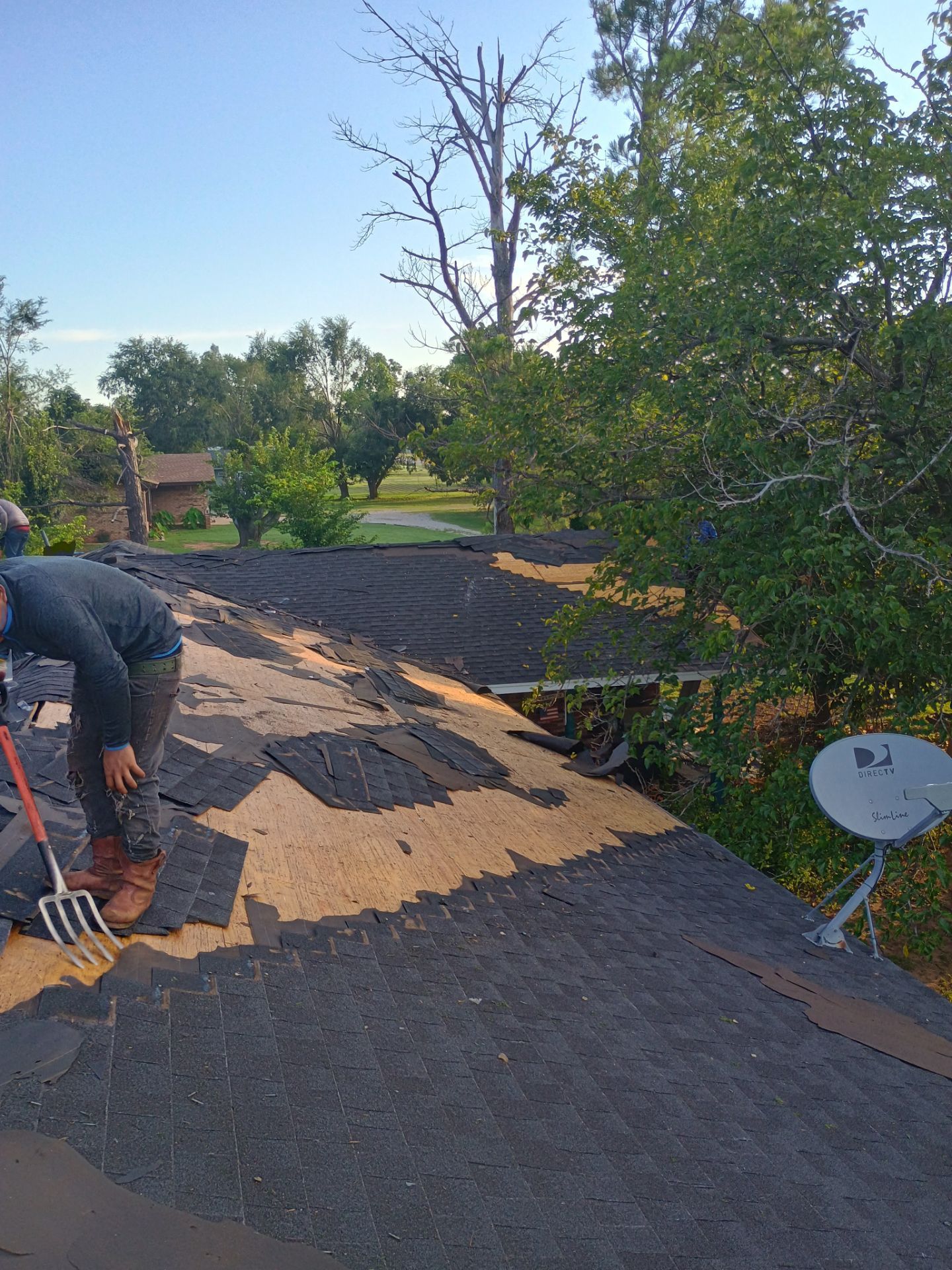 Storm Damage Restoration and Complete Roof Replacement in Pauls Valley by BANA Roofing and Solar Supply