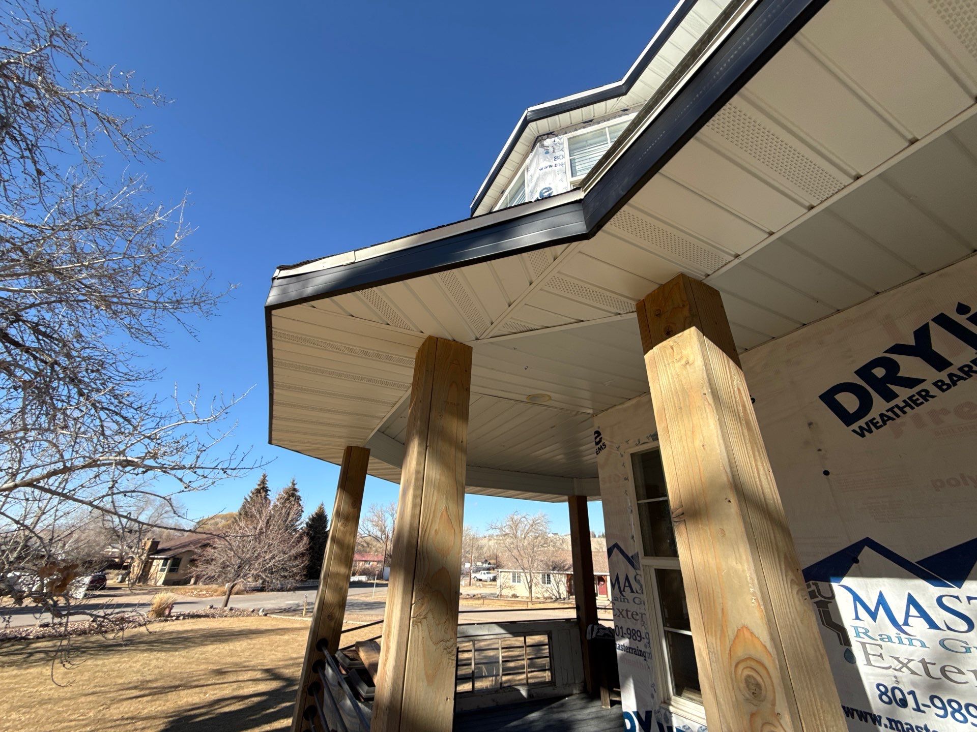 Project in Duchesne by Master Rain Gutters.