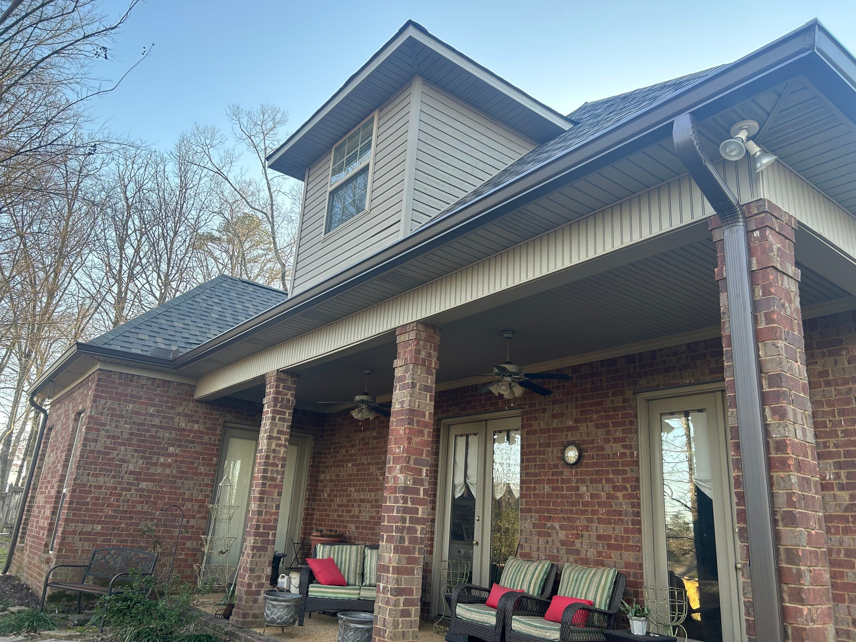 6" Aluminum Gutter Installation by Roberson Construction LLC