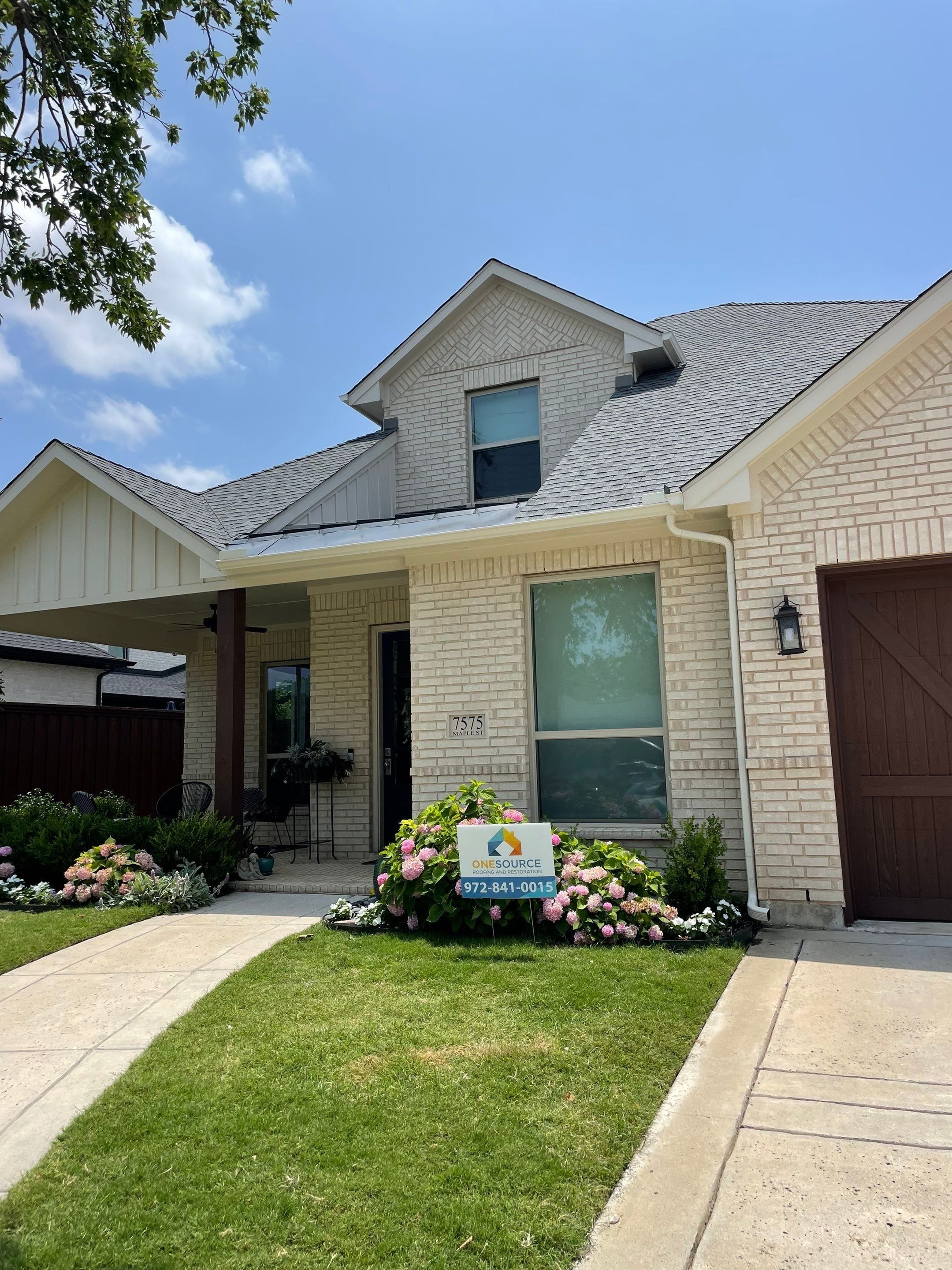 Residential Roofing Installation using GAF Timberline HDZ Pewter Gray by OneSource Roofing and Restoration
