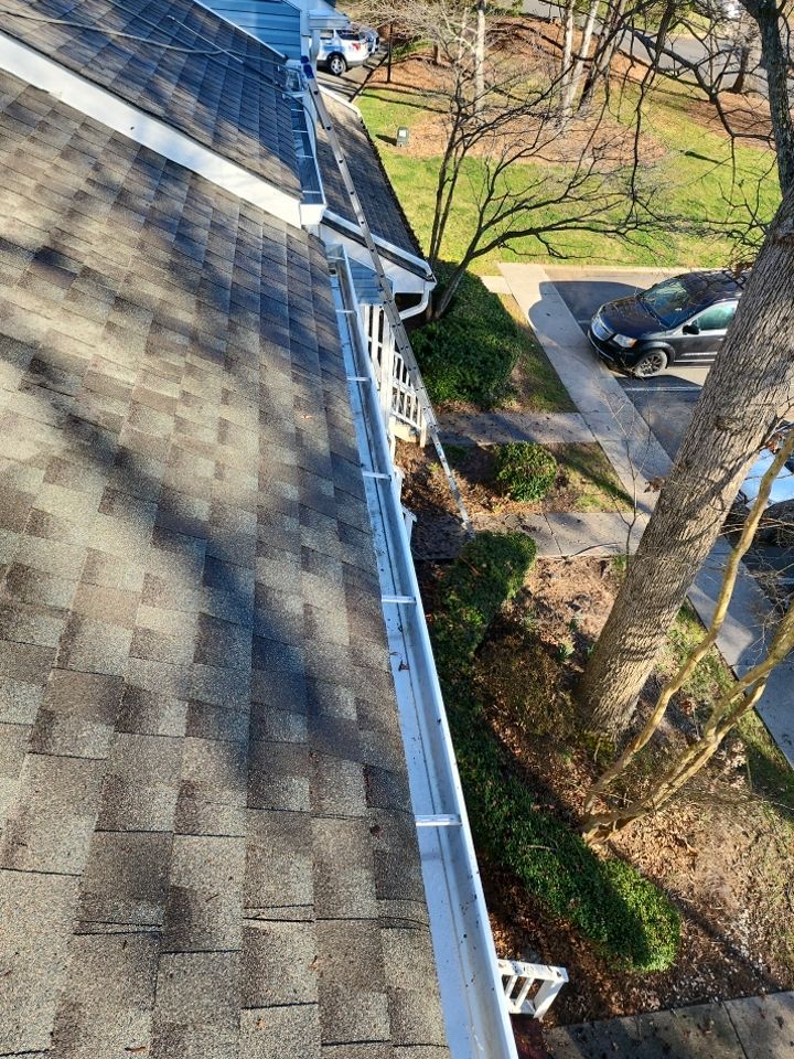 Gutter Cleaning using water by Power Wash Masters LLC