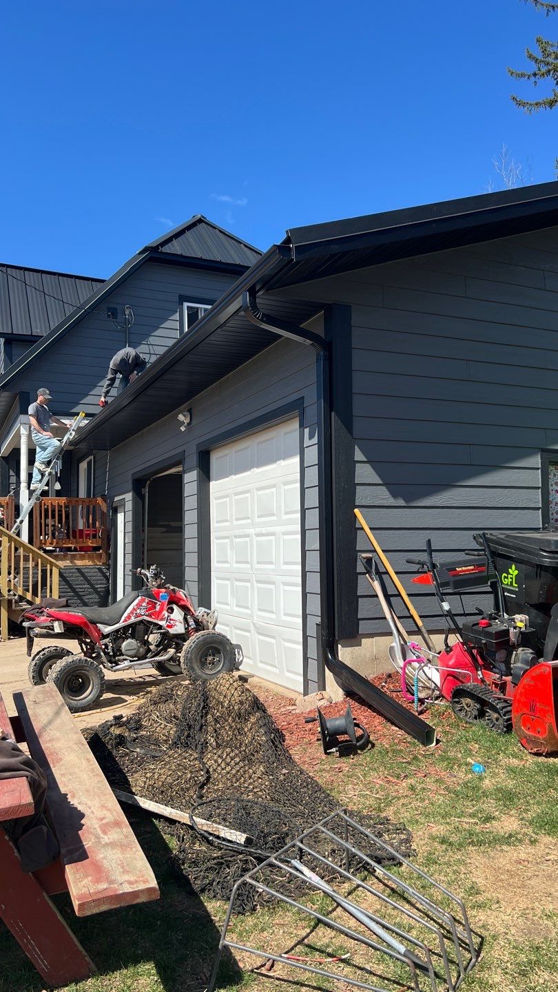  Stunning Home Exterior Makeover | Metal Roofing & LP Smart Siding by Total Restoration Services by LeFever Roofing LLC
