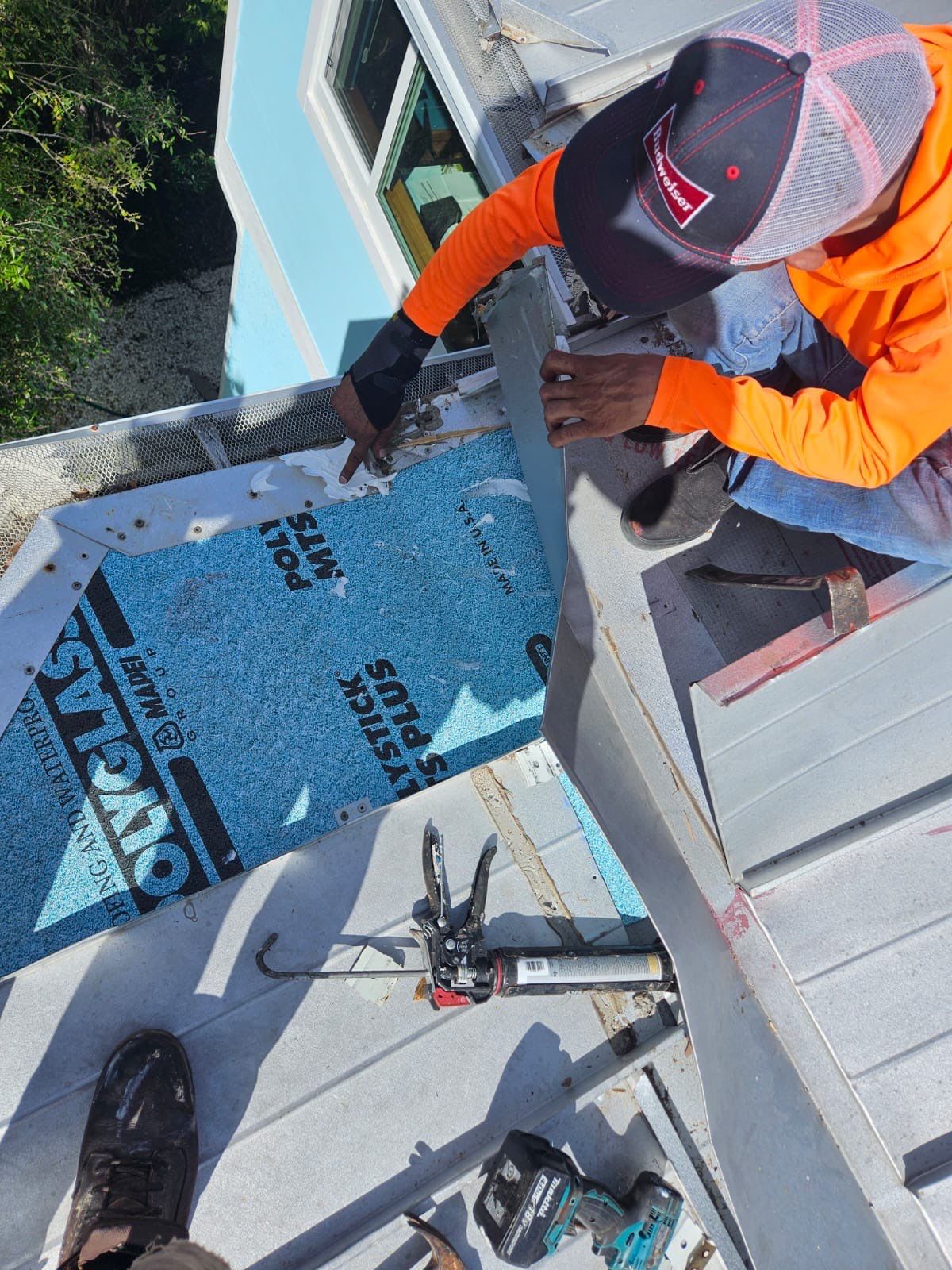 Residential Roofing Repair using Gulf Coast Metals Gulf Seam Panels by Four Peaks Roofing