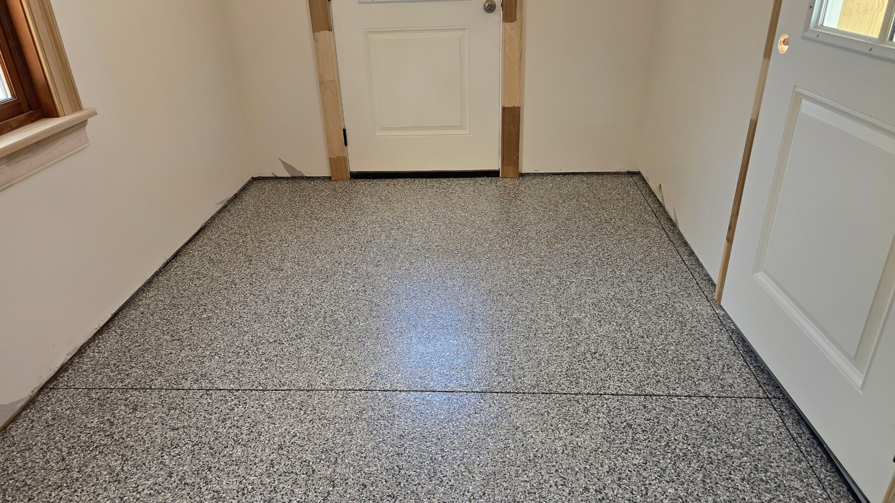 Garage using Gravel by Elite Floor Solutions