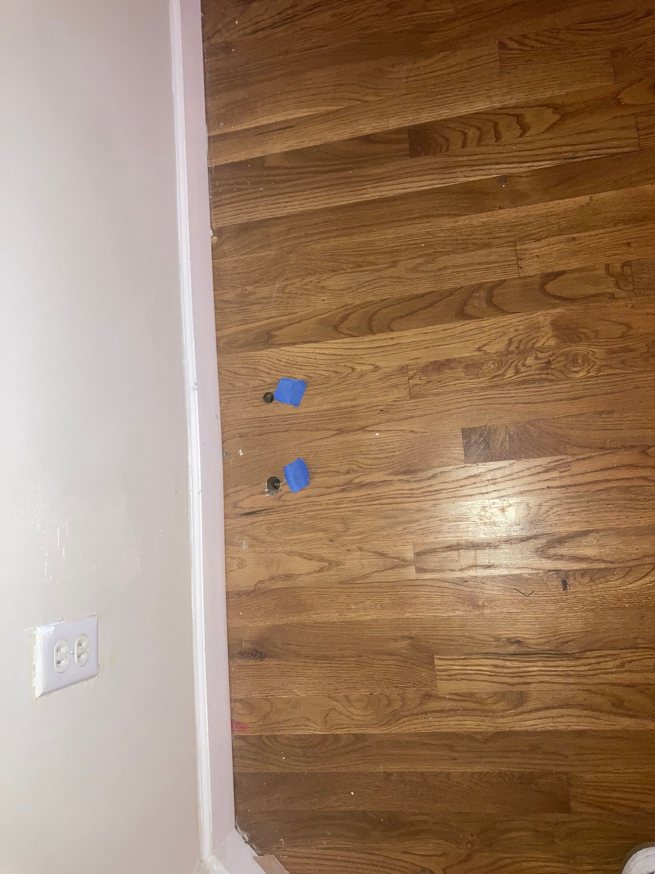 Red and White oak refinish with Duraseal Special Walnut Stain by Footprints Floors of Nashville