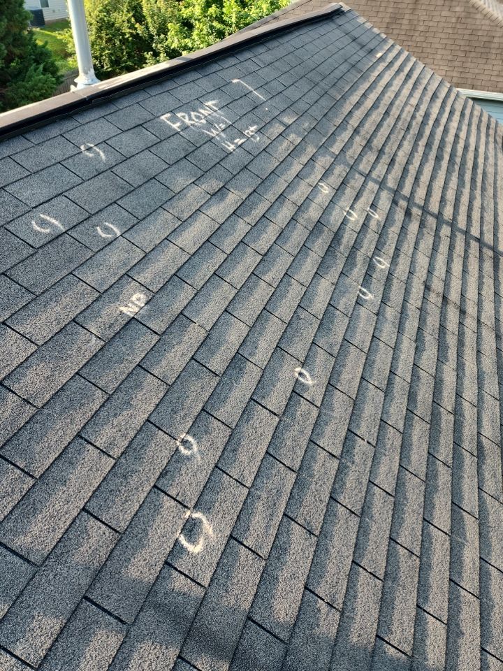 Roof replacement and interior repair by hail damage by Just Brilliant Restoration JBR