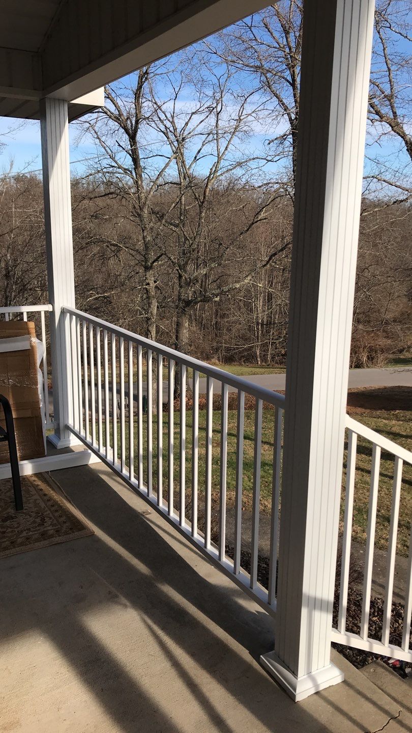 Porch Update using Westbury Aluminum Railing by Secure Construction Company Inc