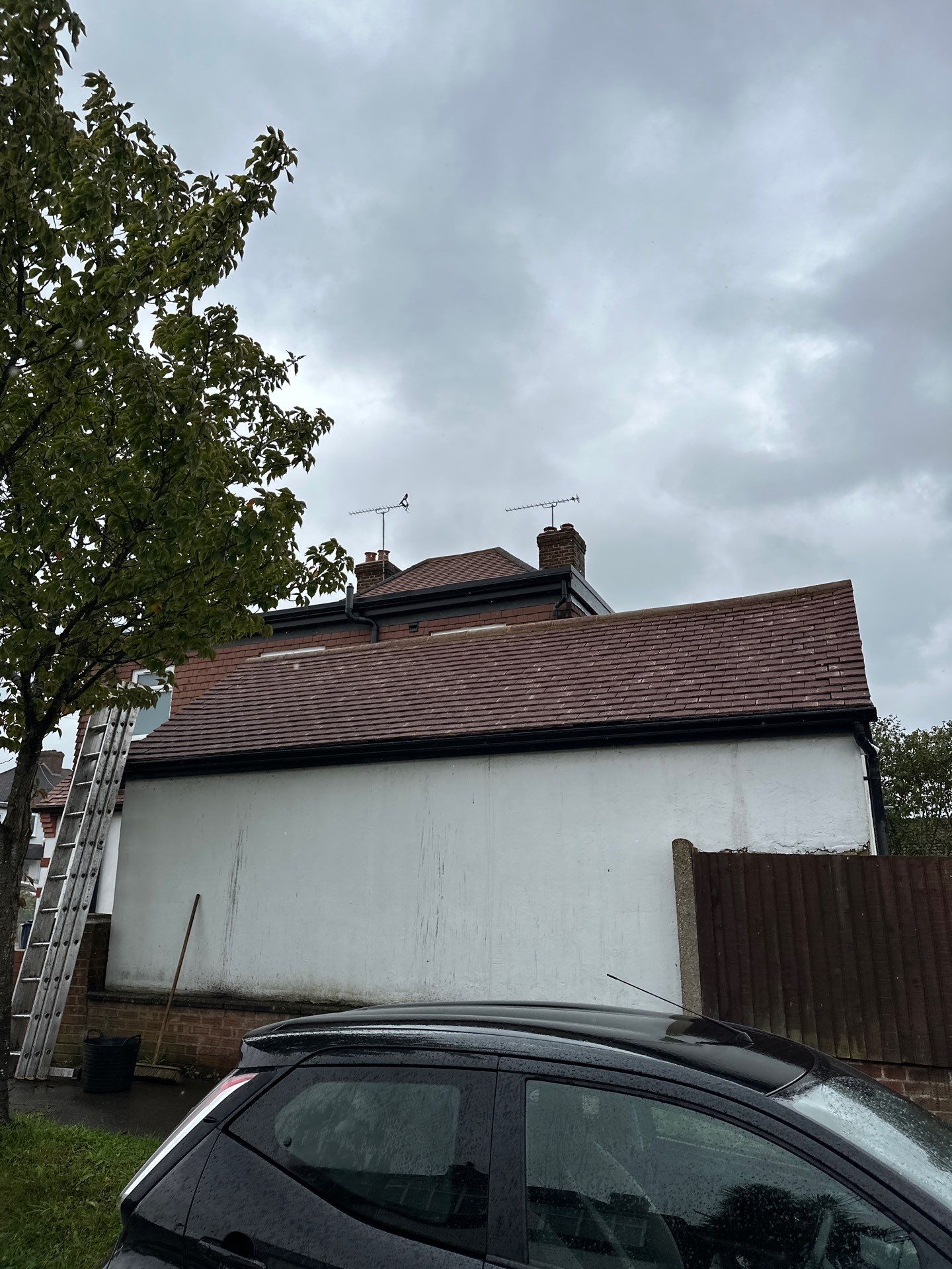 Roof and Driveway cleaning using Honda 15lpm Low Pressure Washing Machine by Ges Exterior Cleaning ltd