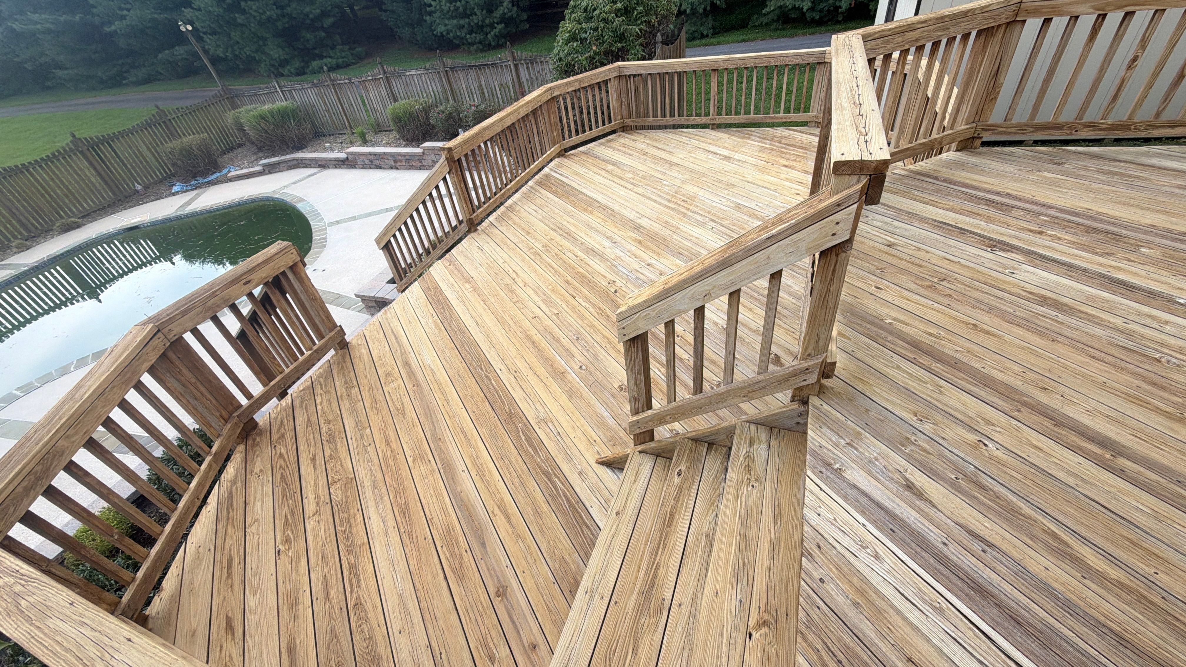 Howard County Residential Exterior Refresh and Pool Deck Restoration by Baltimore Pressure Washers Inc.