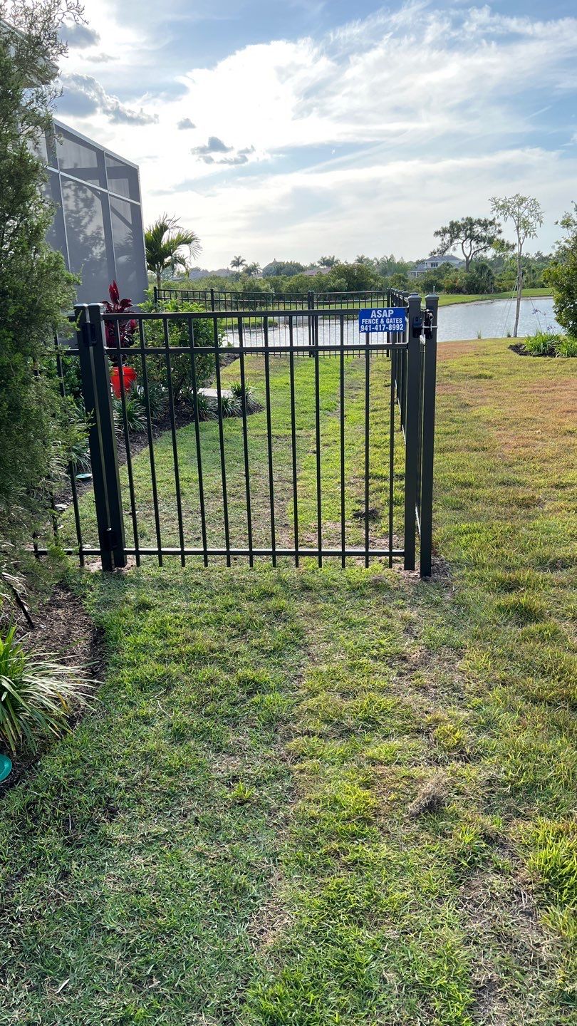 Aluminum Fence Installation using 3 Rail Aluminum Fence by Asap fence and gates, LLC