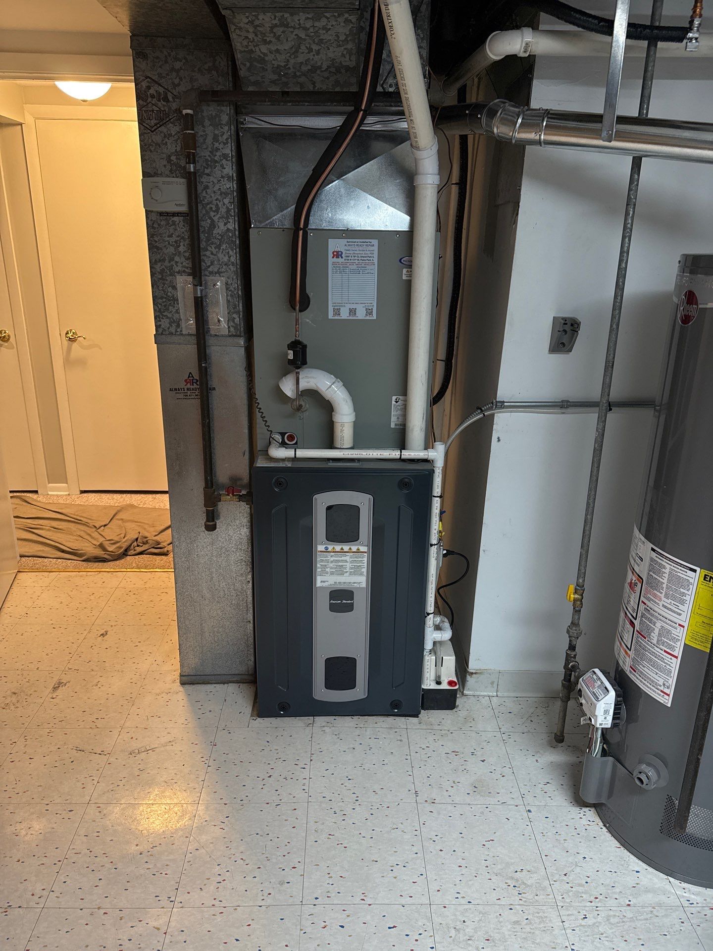Furnace Installation using American Standard by Always Ready Repair