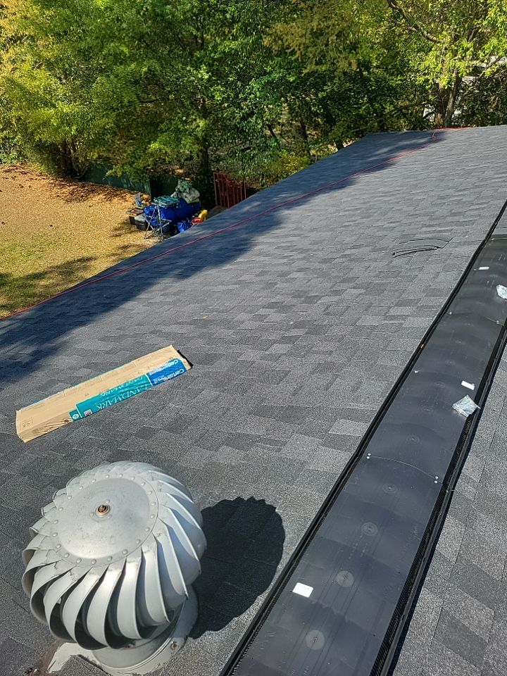 Roof Replacement In Wilmington NC with Upgraded Ridge Vent by RGR Construction and Roofing, LLC