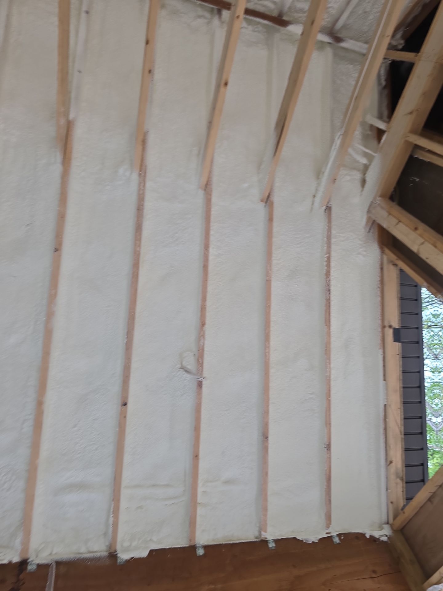 Basement Exterior Walls using Closed Cell Spray Foam by NYS Foam & Energy