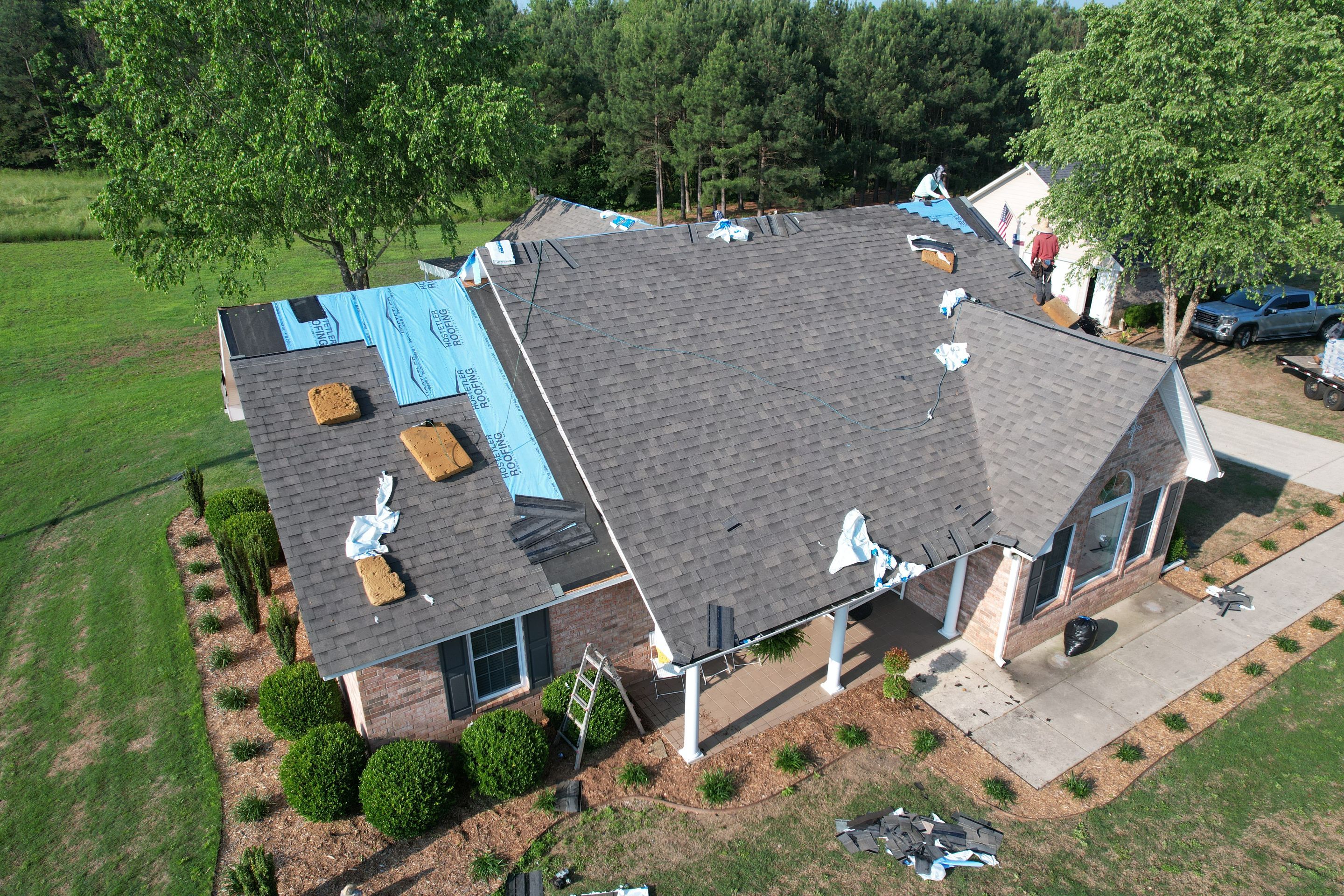 Residential Shingle Reroof using Malarkey Vista by Hostetler Roofing
