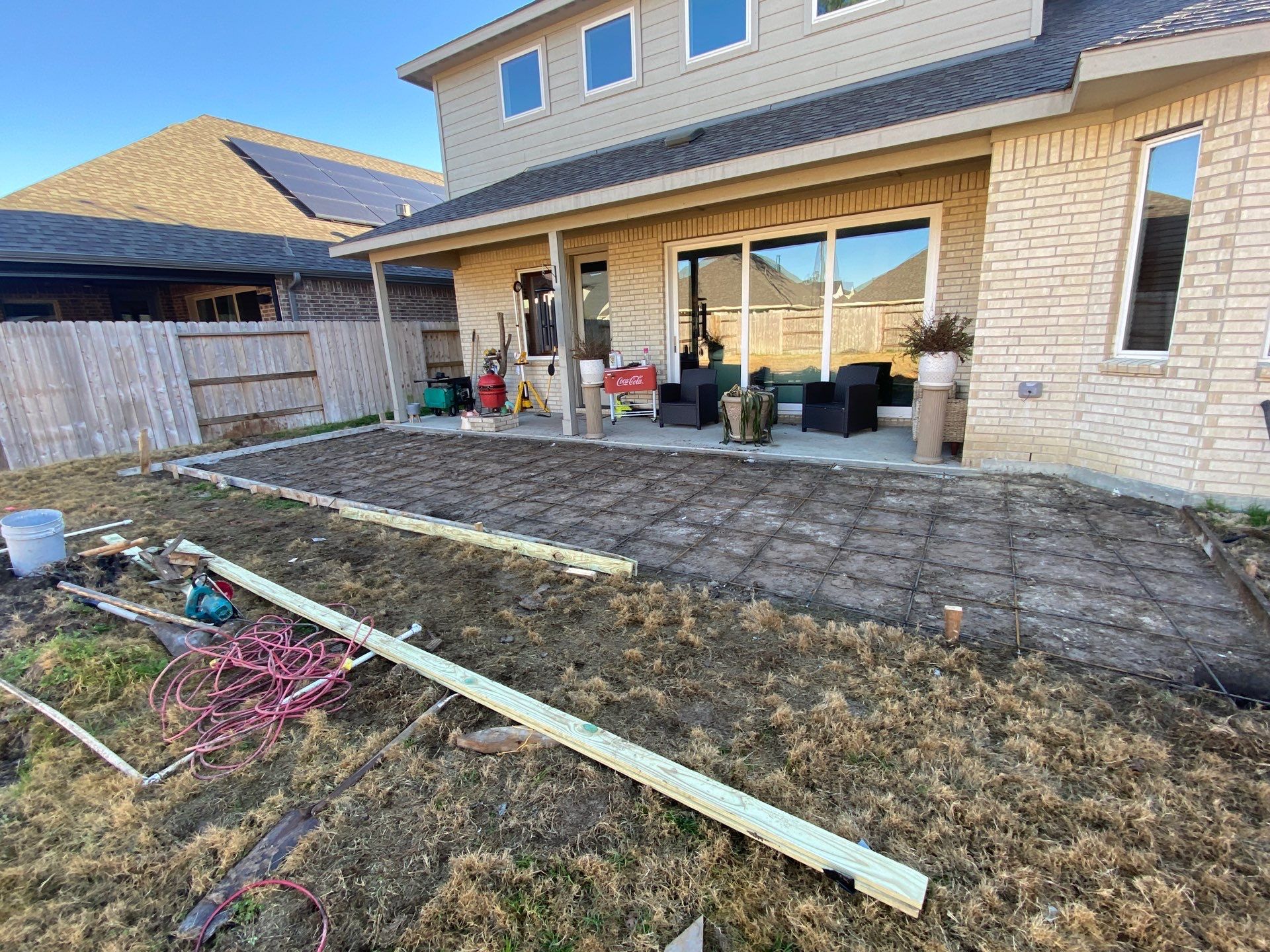 🔥✨ Mrs. Kim’s Patio Extension & Fire Pit Retreat by Texas Urban Elements