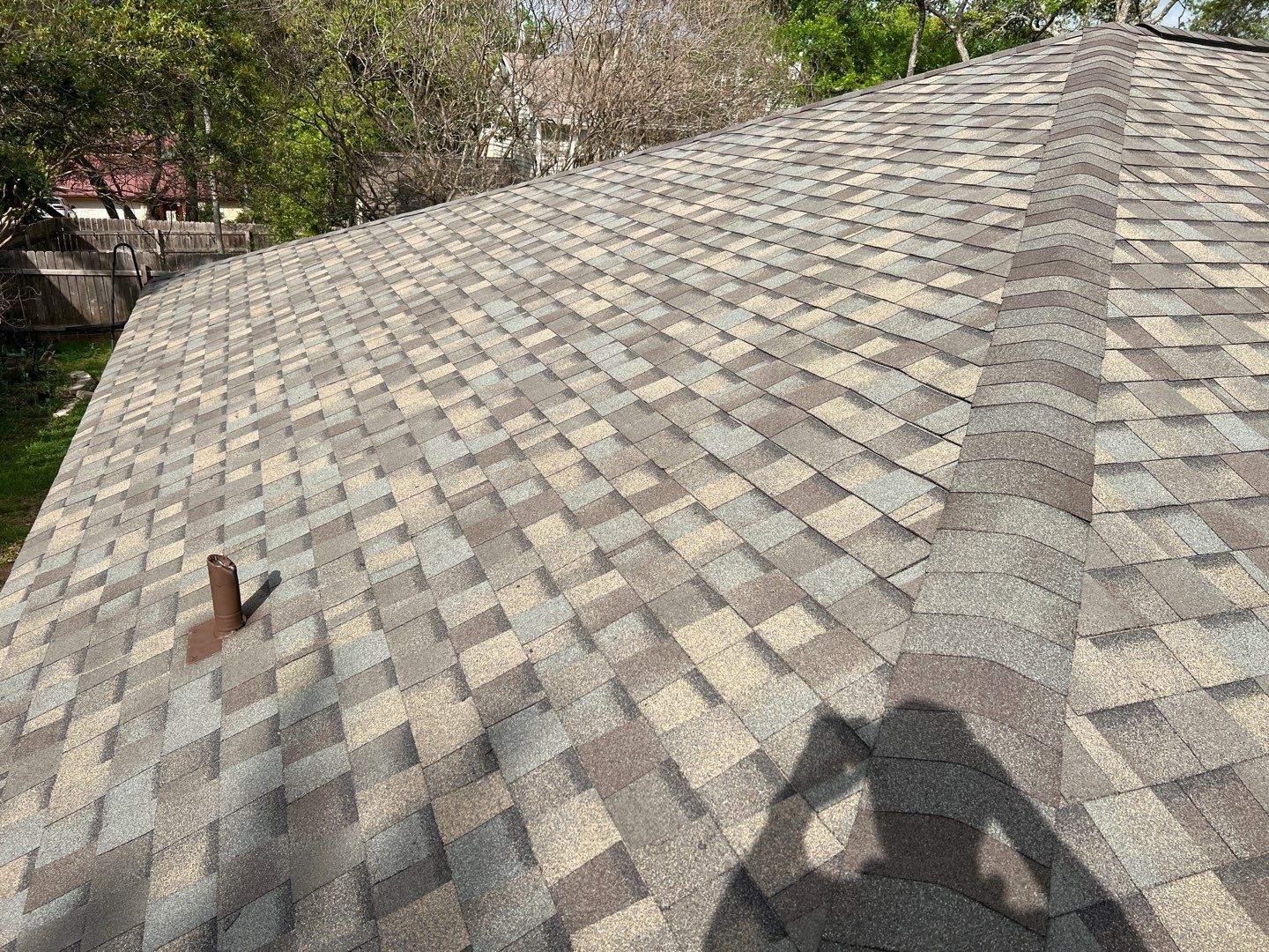 Winter storm 2023 with tree damage by Oakwood Roofing and Construction, LLC