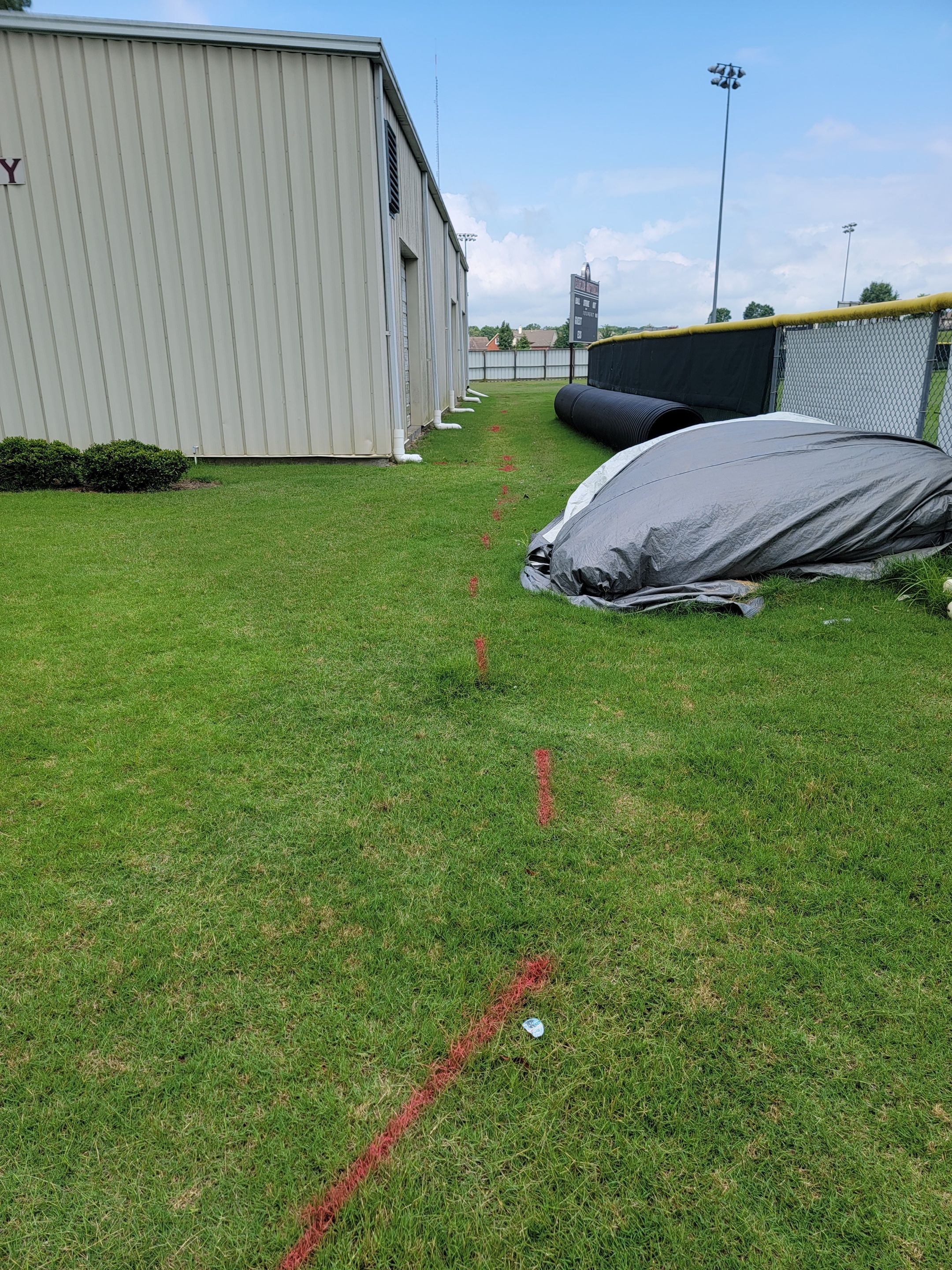 School Locate for Athletic Field Upgrades by Alsip Locating Service, LLC