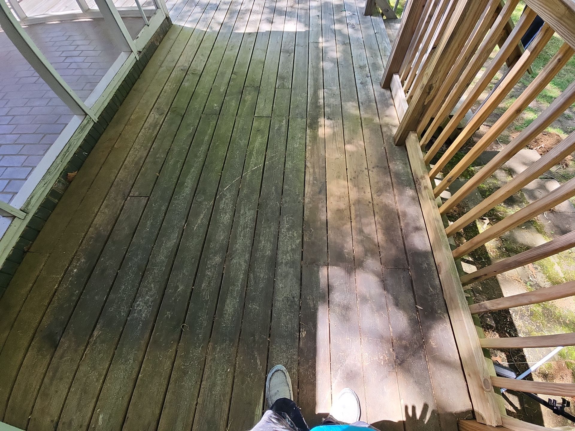 Weathered Deck using Wood Sealant by DuraSeal