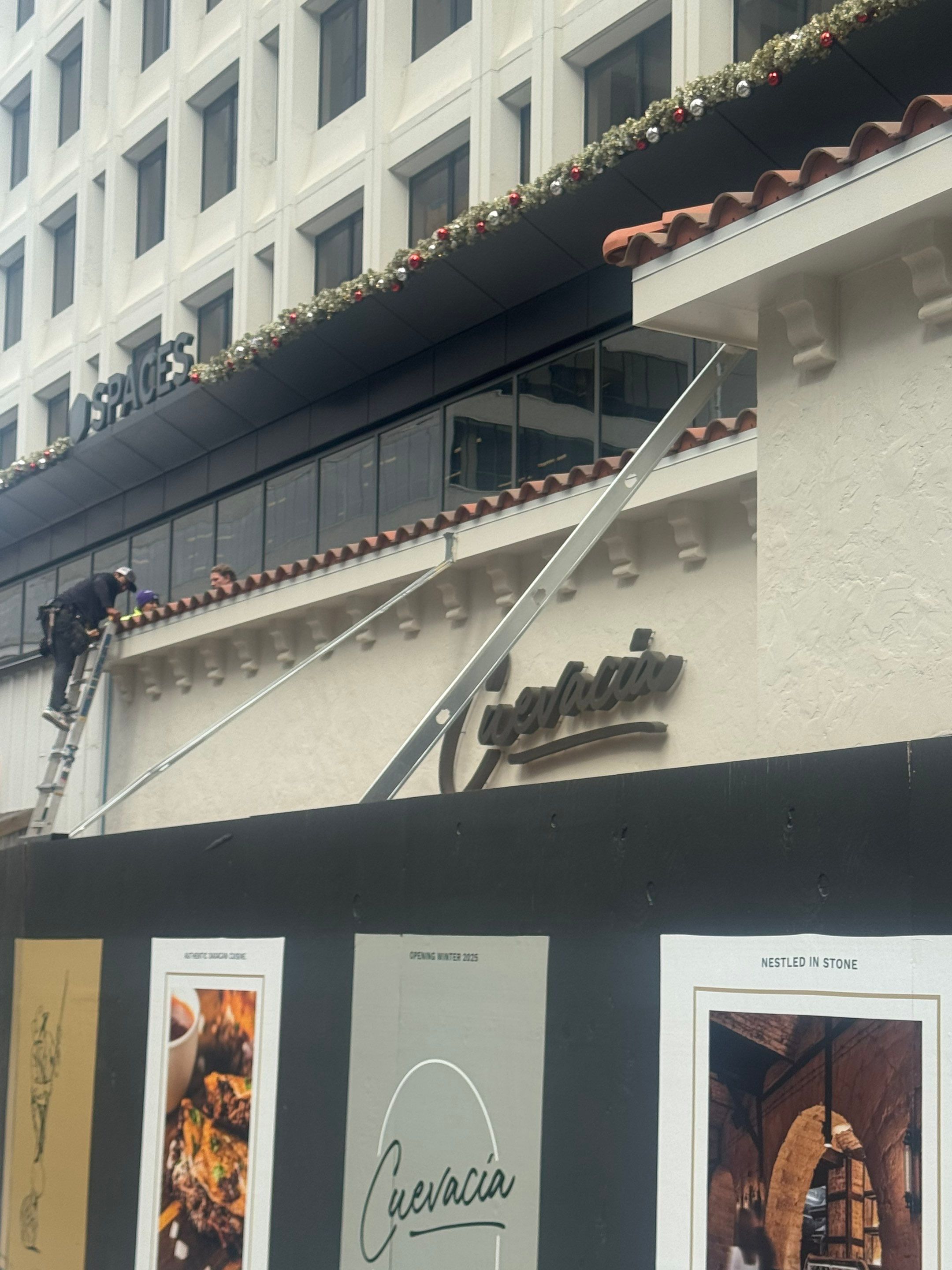 Spanish Tile & TPO Roofing Installation – Cuevacia Restaurant | Colony Square Midtown Atlanta by Mosaic Roofing Company