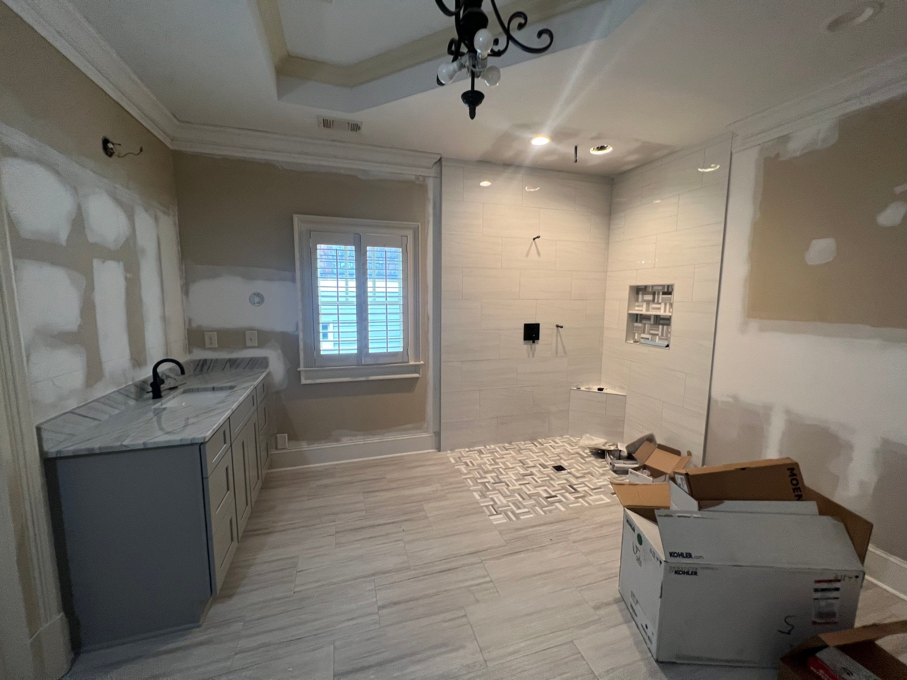 Modern Master Bathroom Renovation With Freestanding Tub in Smyrna by Swift Home Renovations 