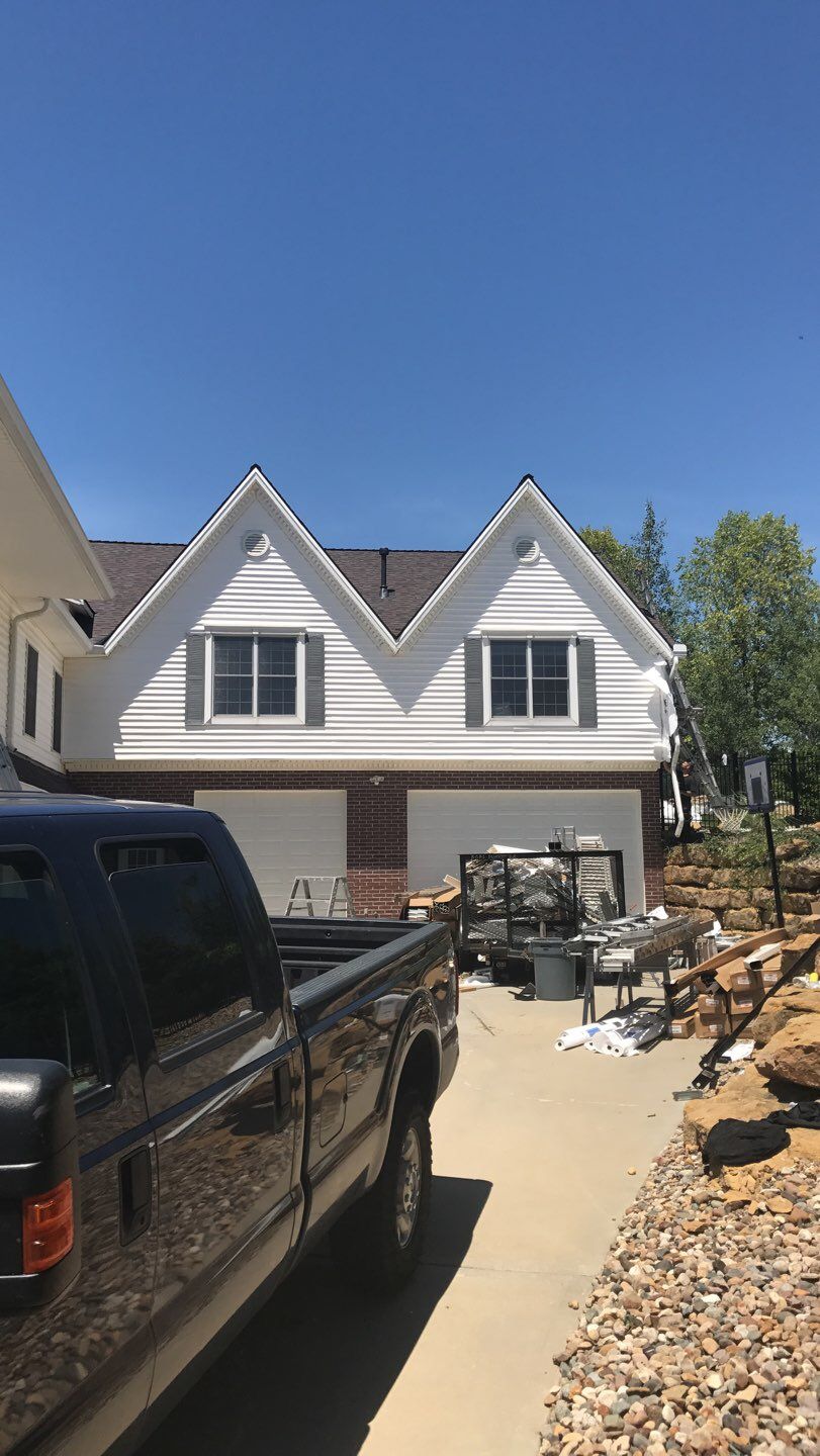 ROOF SIDING GUTTER REPLACEMENT after major Stom  using Owens Corning Duration and Alside Prodigy Siding by Gorilla Exteriors Contracting, LLC