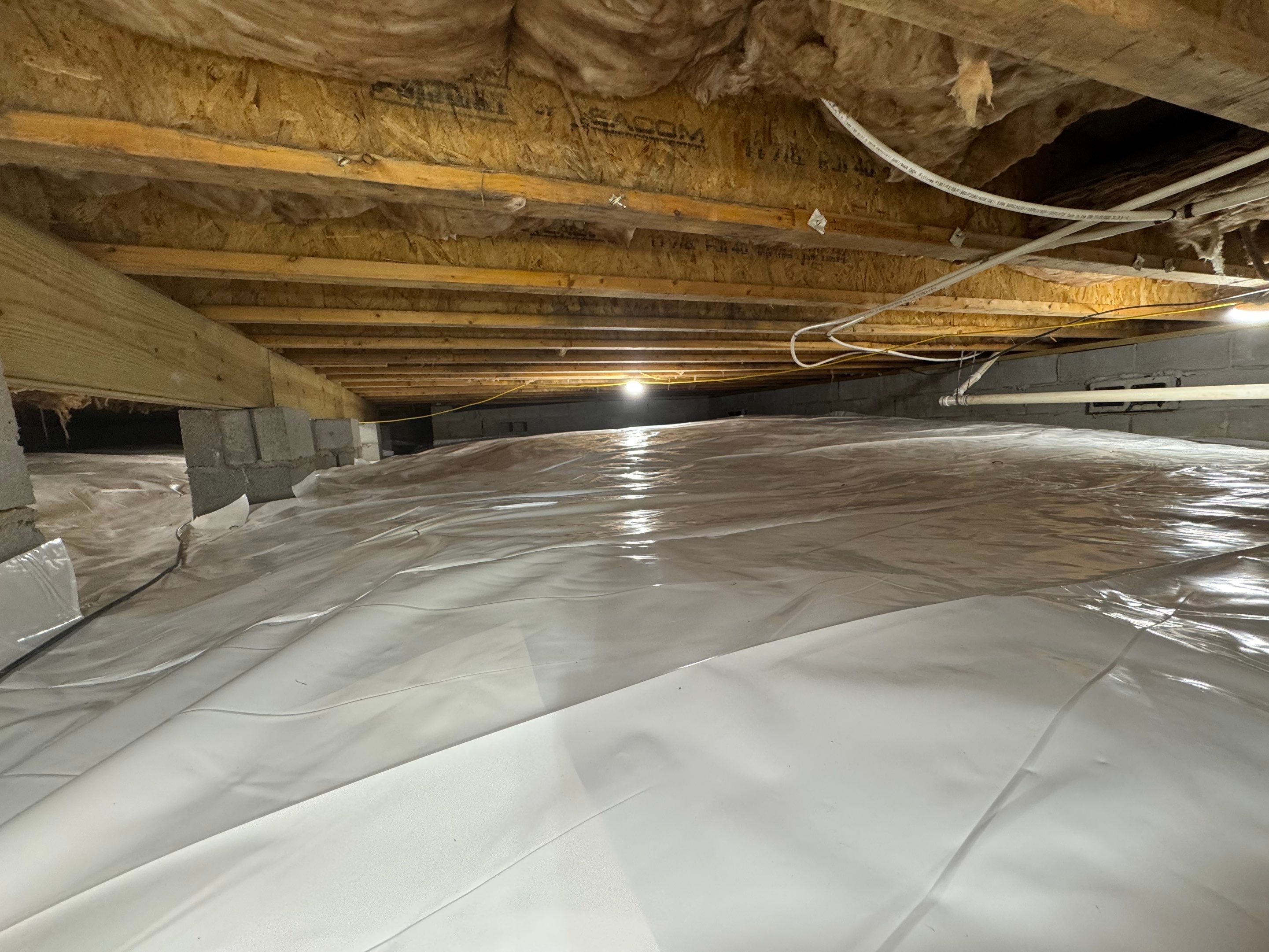 Project in Franklin by Patriot Crawl Space Repairs