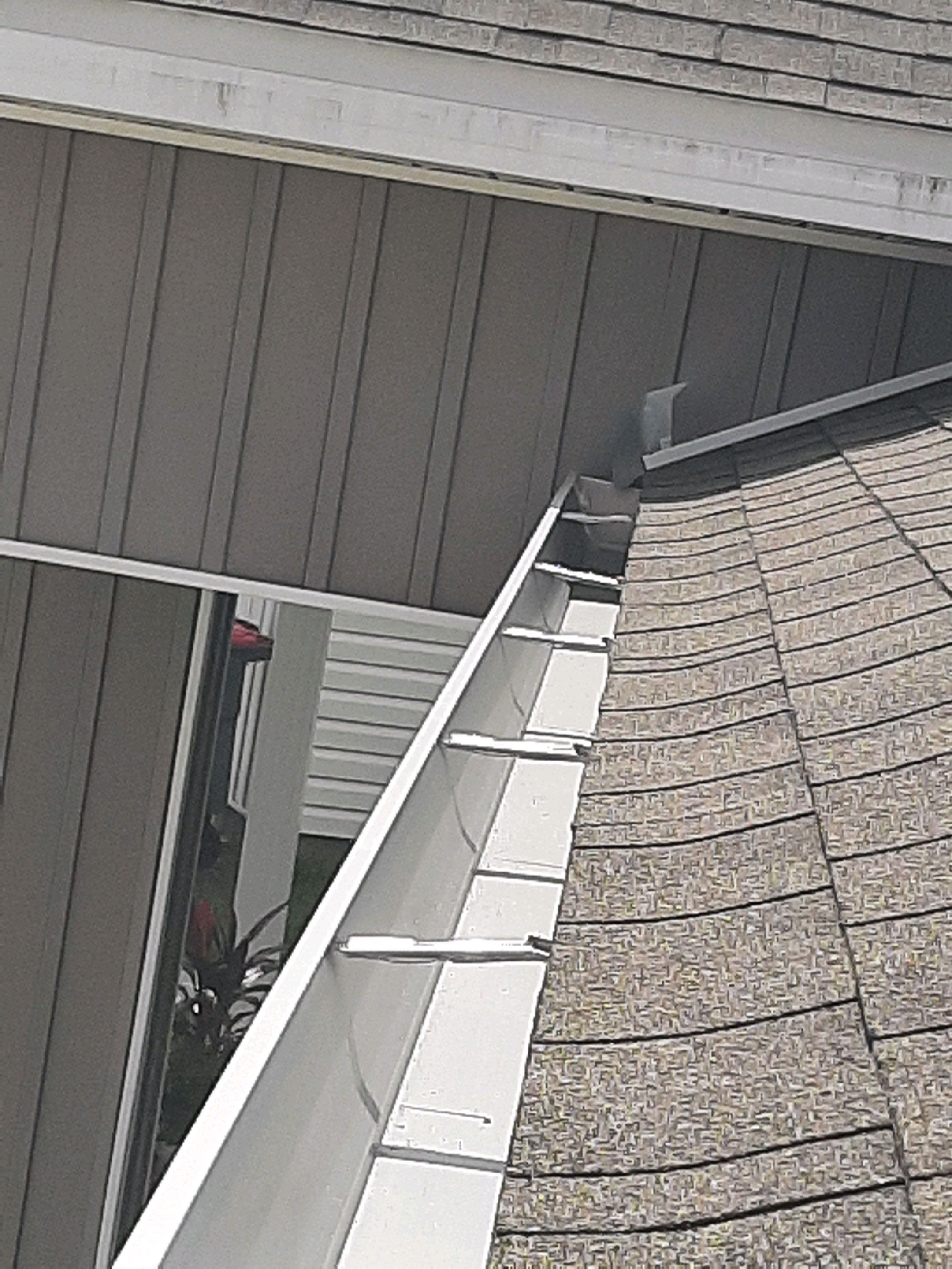 Gutter Installation using K-Style Seamless Gutters and Soffit and Fascia Replacement by Gutter Professors