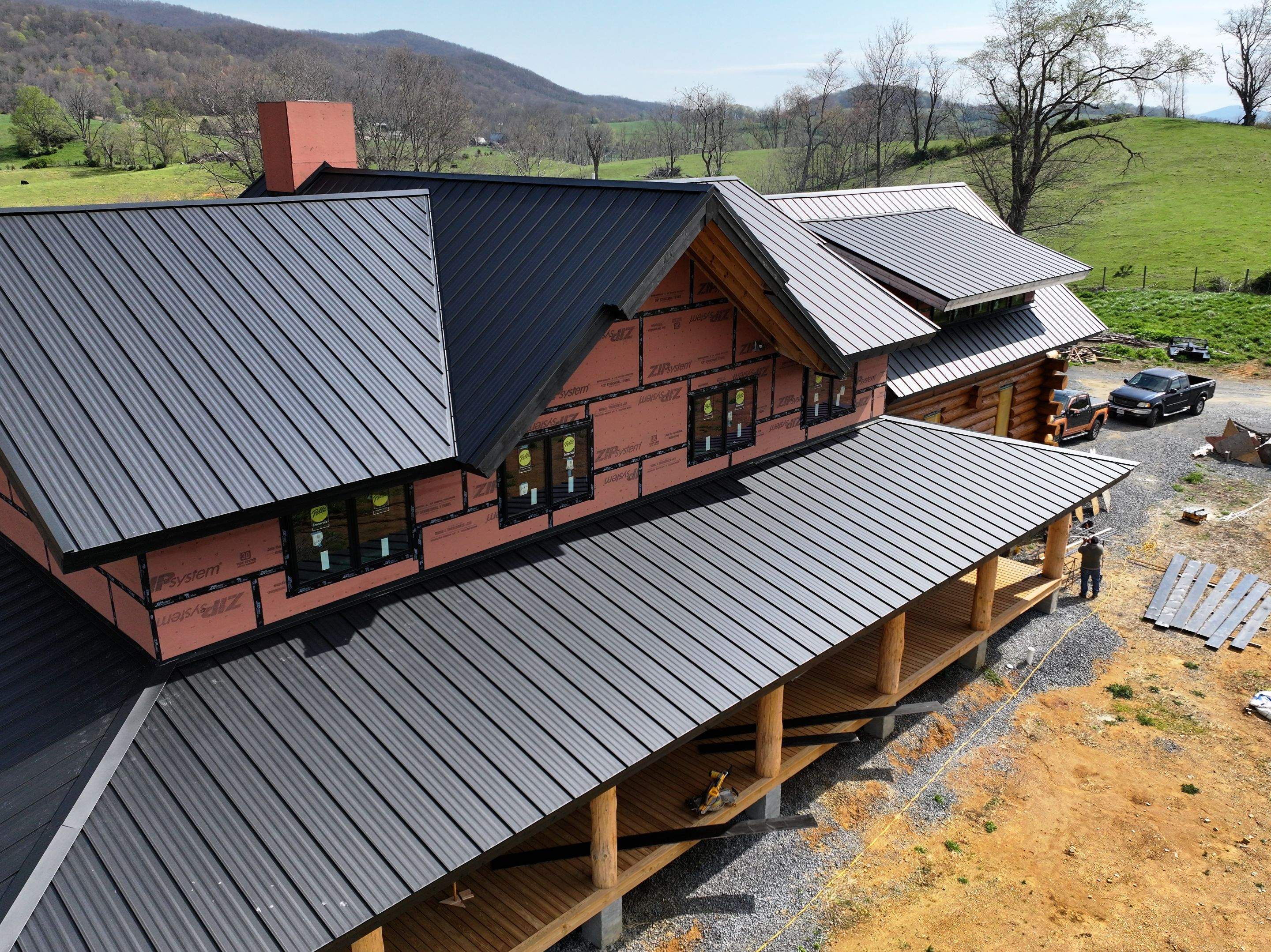 Black Frost Standing Seam by Omnia Roofing
