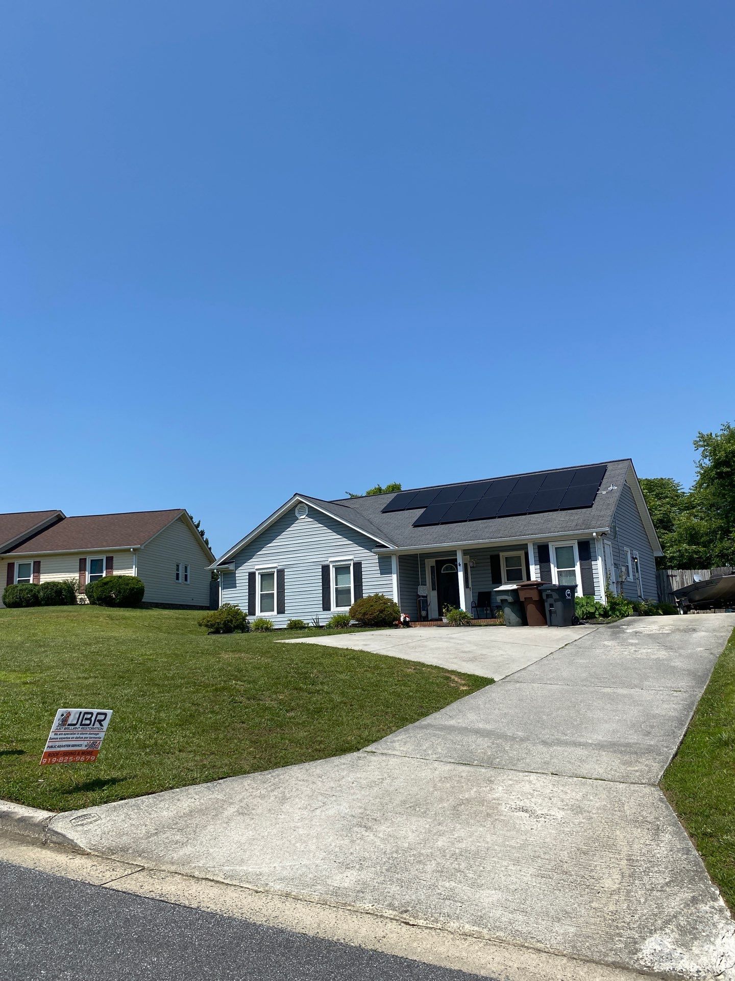 Roof replacement and siding by hail damage by Just Brilliant Restoration JBR