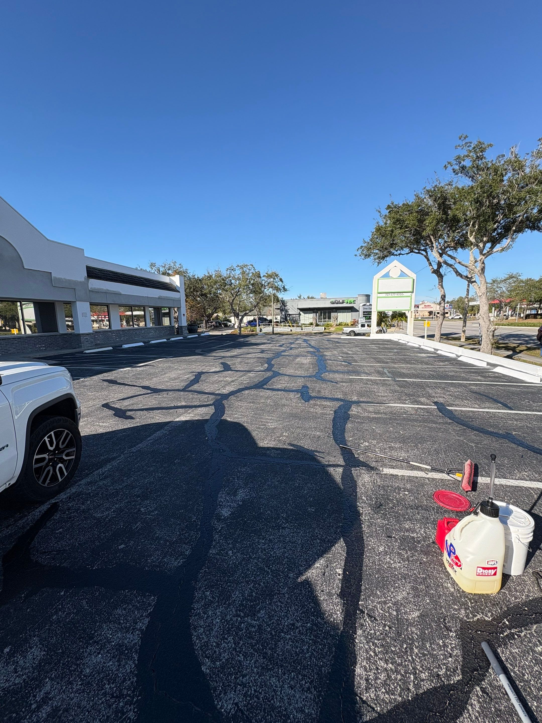 Project in St. Petersburg, FL by Sun Coast Sealcoating 