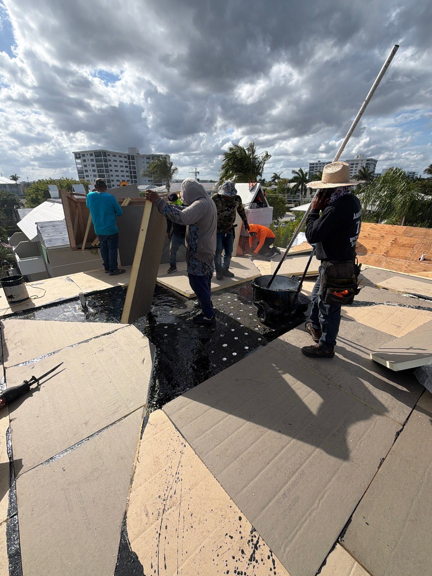 Delray Beach Tile Roof Replacement with Hurricane Strap Reinforcement by Aastro Roofing