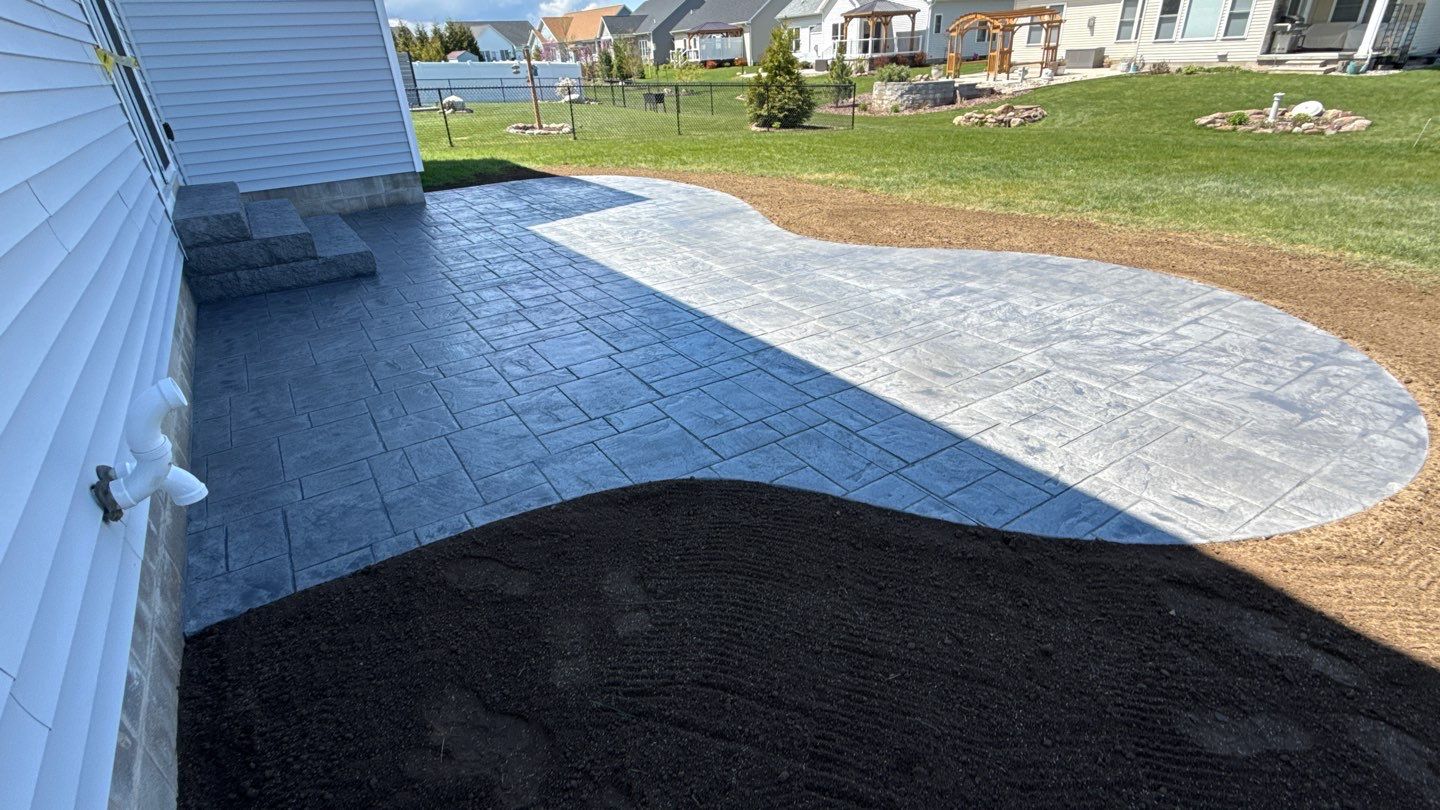 Ashlar Slate Stamp Project by NG Masonry & Construction LLC