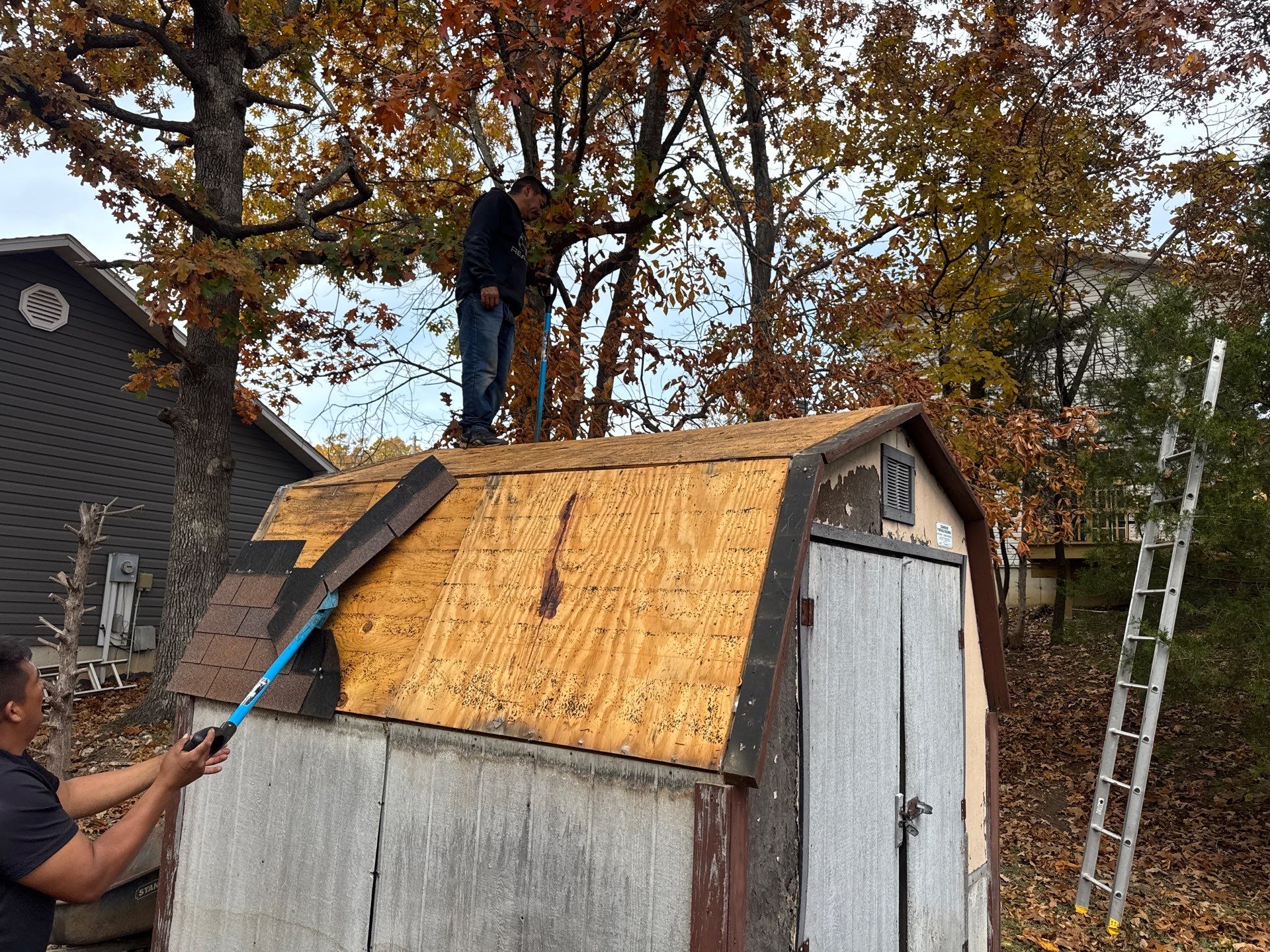 Multi Structure Residential Roofing & Gutter Guards Install  by Titan Commercial & Residential Roofing 