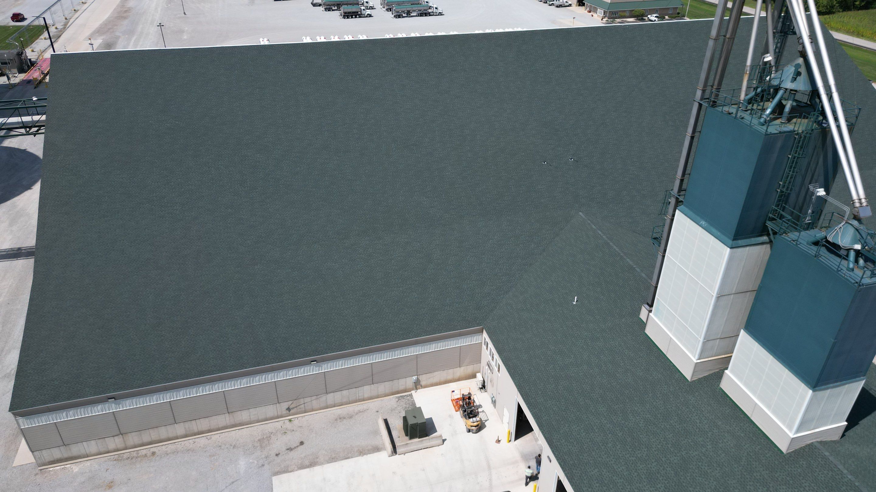 Commercial Roofing Installation using Timberline HDZ Shingles - Hunter Green by RoofX 