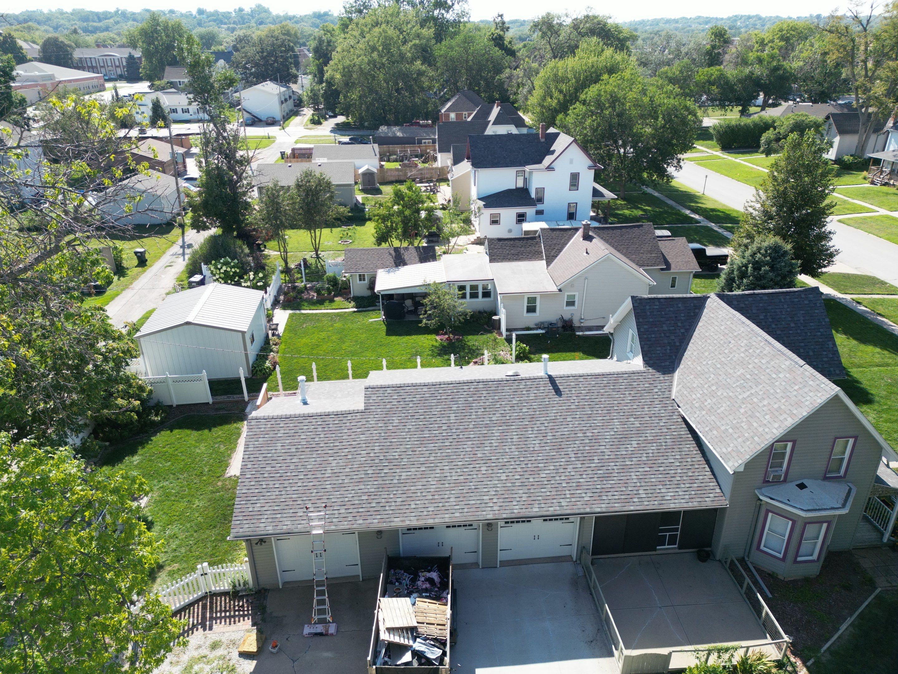 Residential Roofing Installation using Owens Corning Duration Colonial Slate by Lightning Exteriors