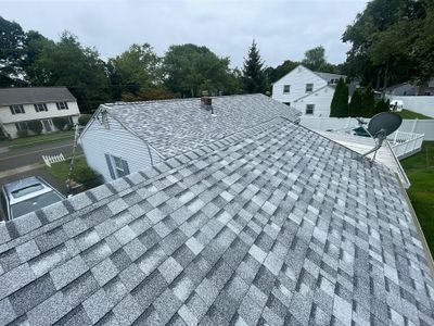 Residential Roofing Installation using Owens Corning TruDefinition Sierra Gray