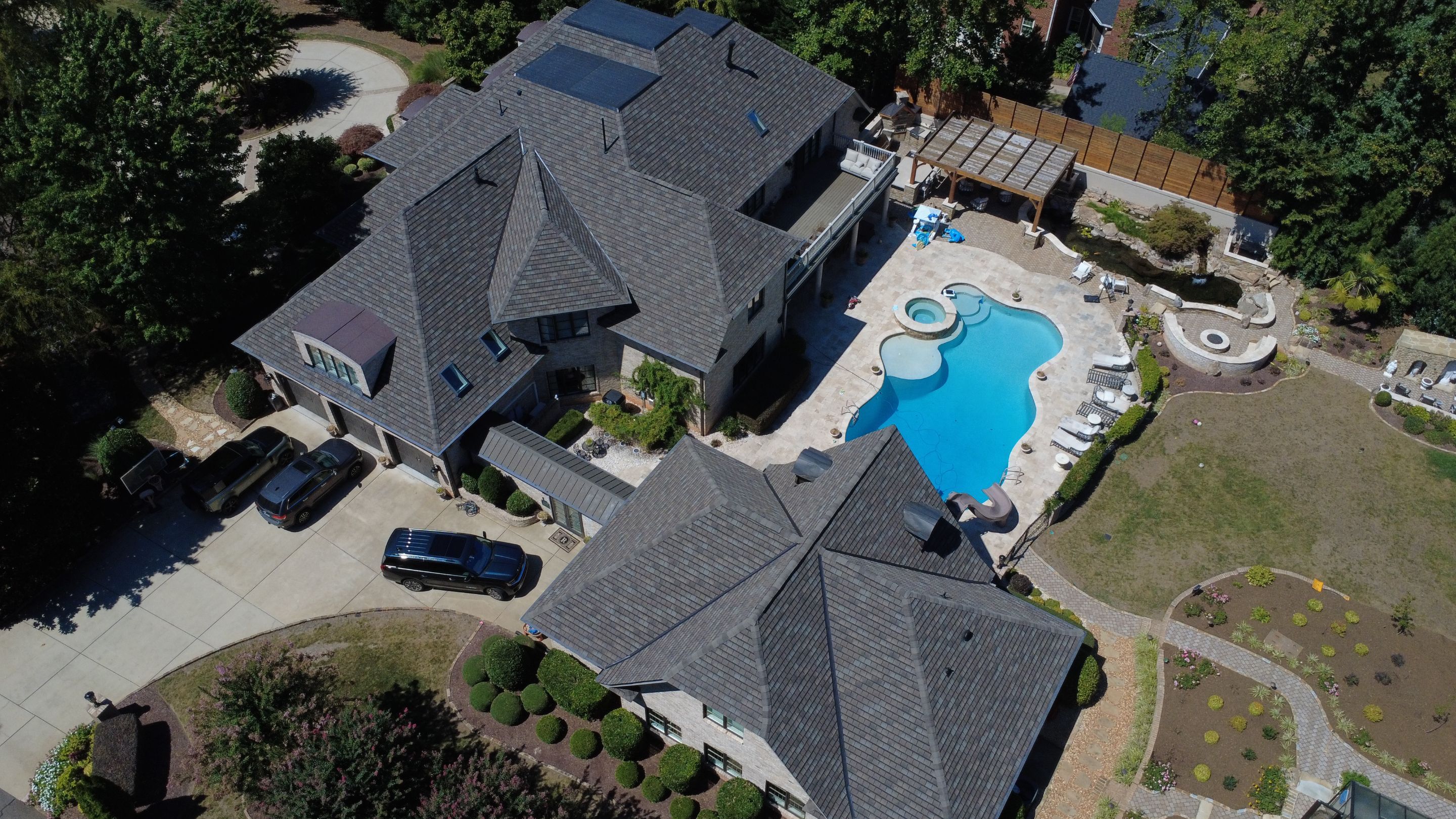 GAF Slateline Weathered Slate by Skybird Roofing