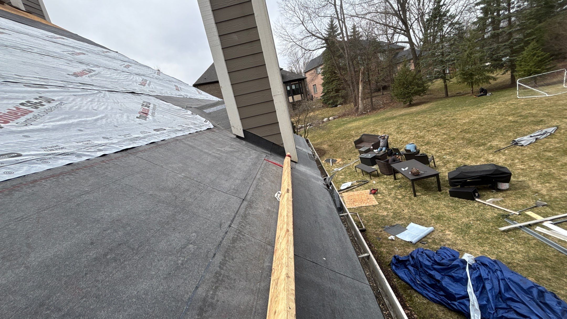 Roof Replacement using CertainTeed Landmark Moire Black by 180 Contractors