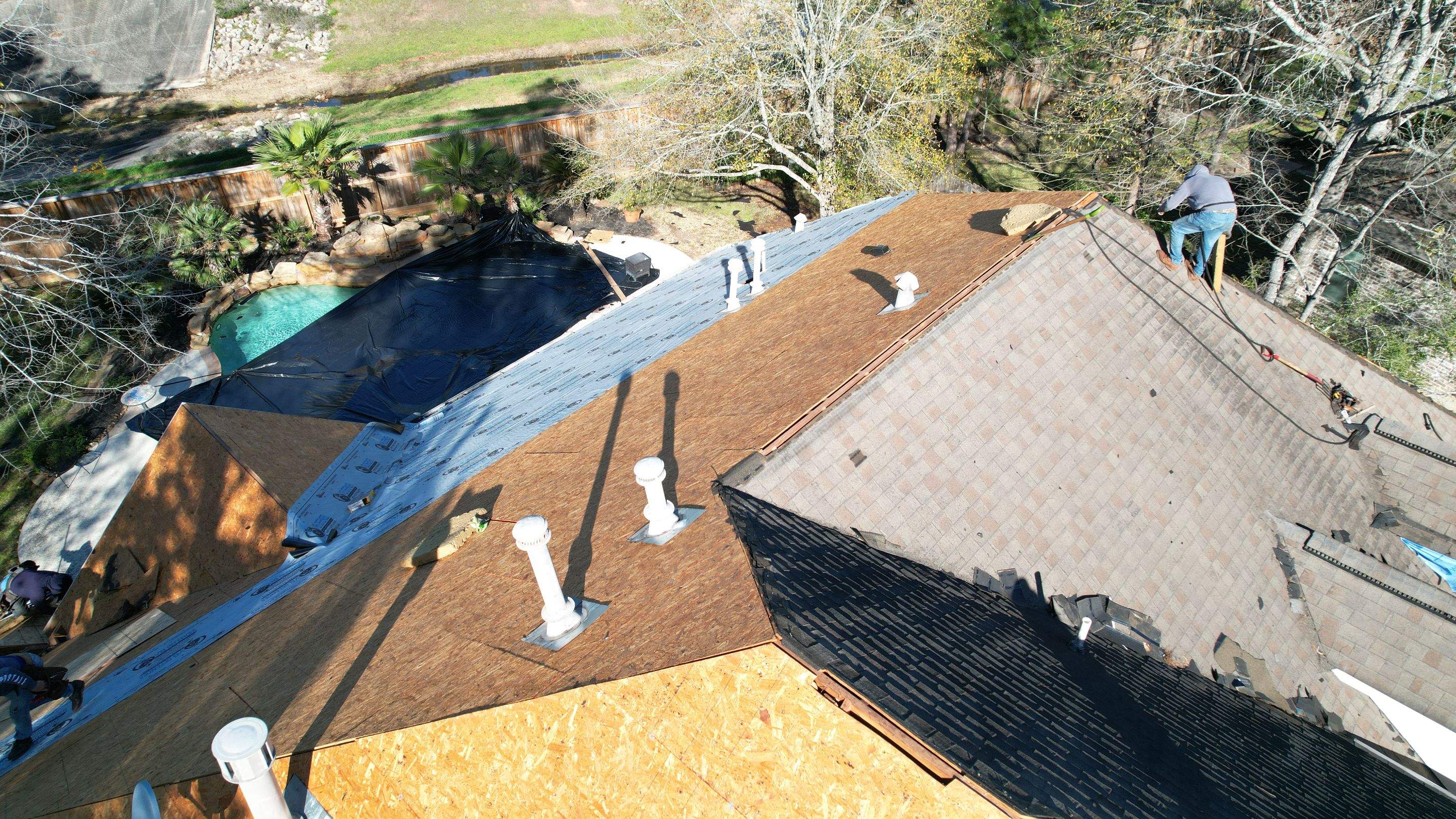 GAF Timberline Roof with Ridge Vent — Spring, TX by PL Roofing & SB Roofing, LLC.