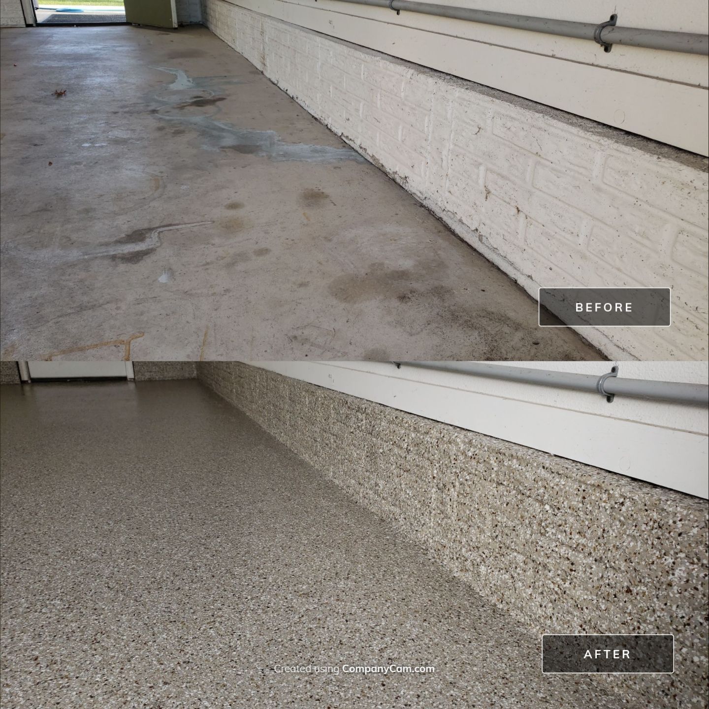 Garage Floor Coating using Polyurea by Revival Concrete Coatings, LLC