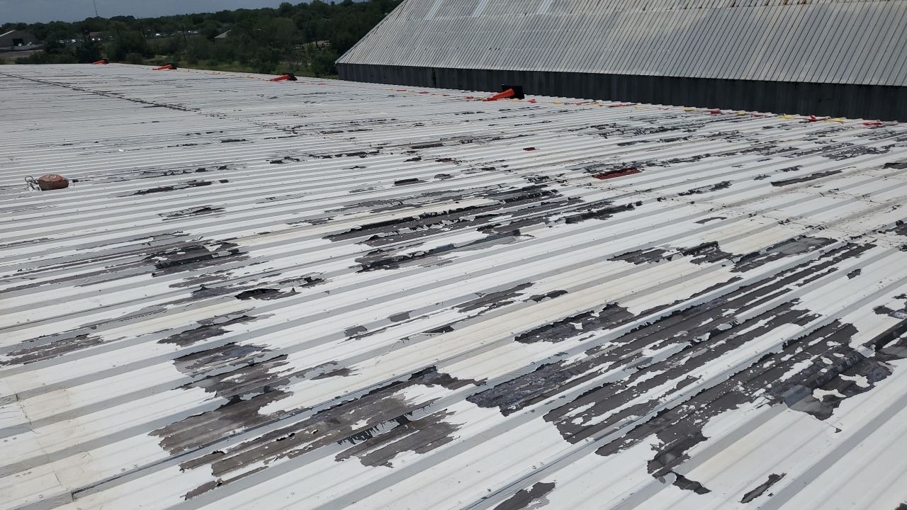 Commercial Roofing Installation using GAF 10 Year Acrylic System by Lighthouse Roofing