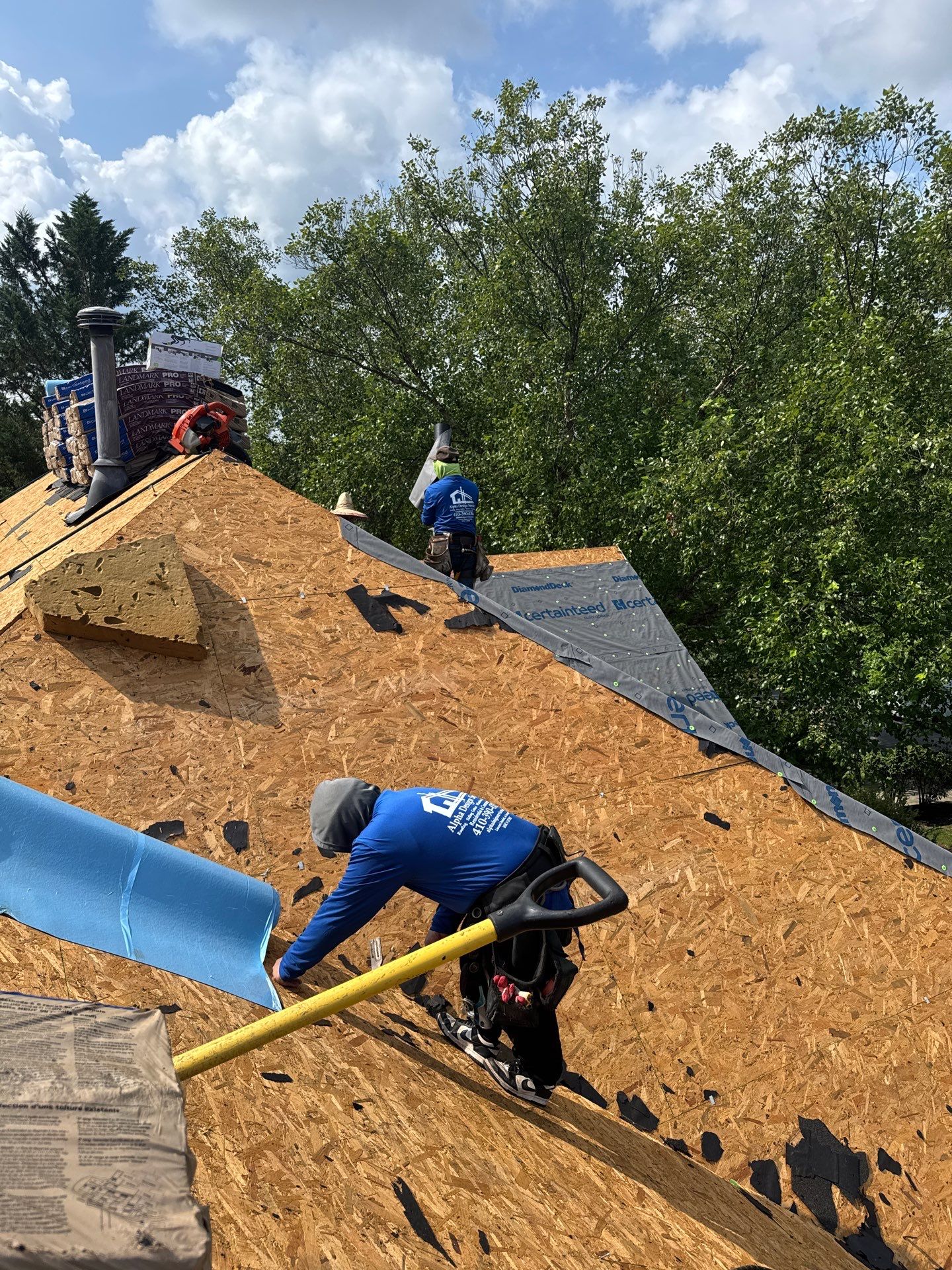 New Shingle Roof & New Gutters and downspouts with covers by Alpha Design Services