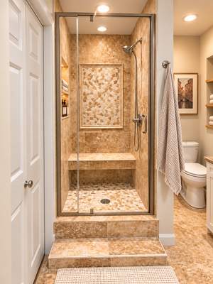 Spa-Inspired Walk-In Shower & Bathroom Remodel