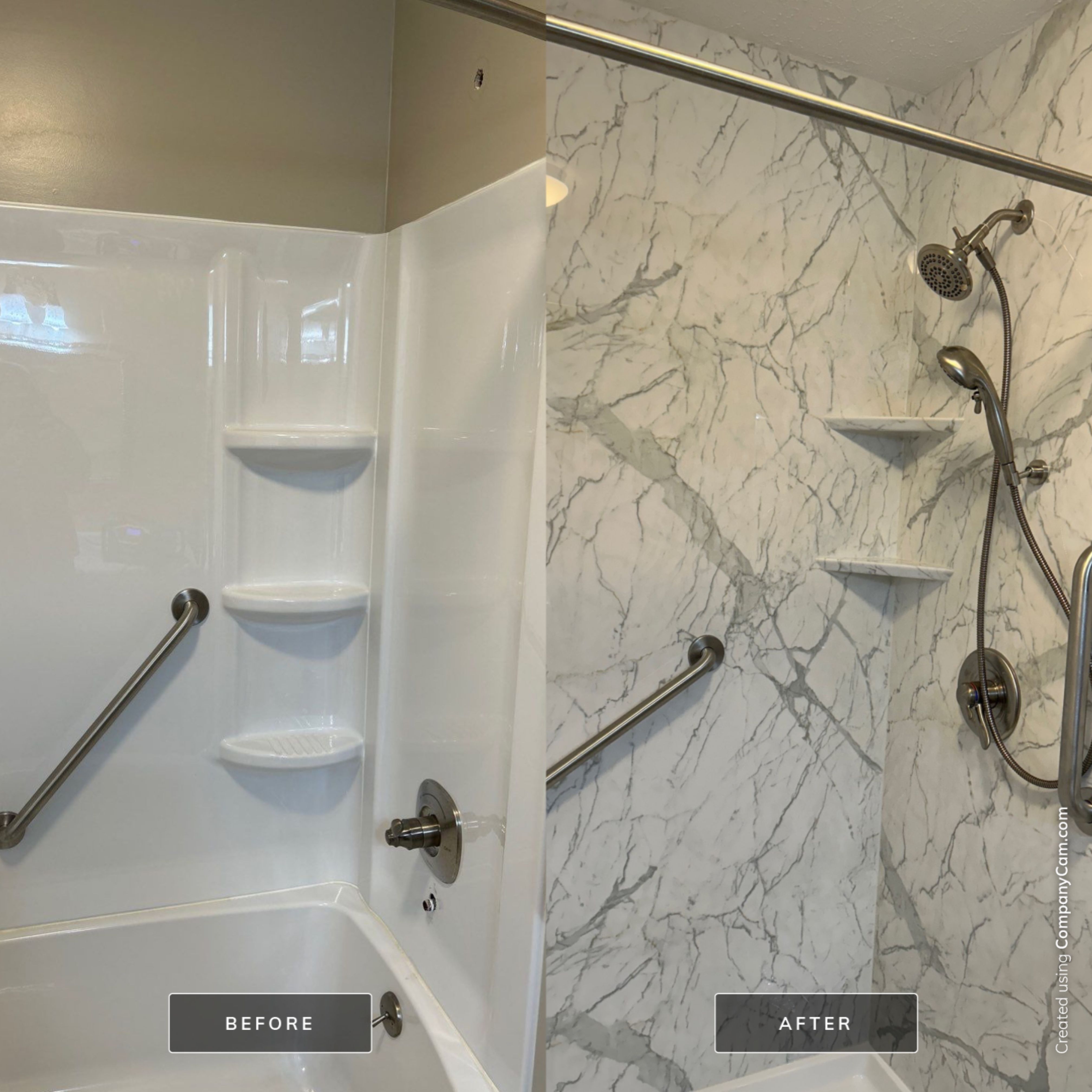 Tub to Walk In Shower by BathPlanet SW Virginia